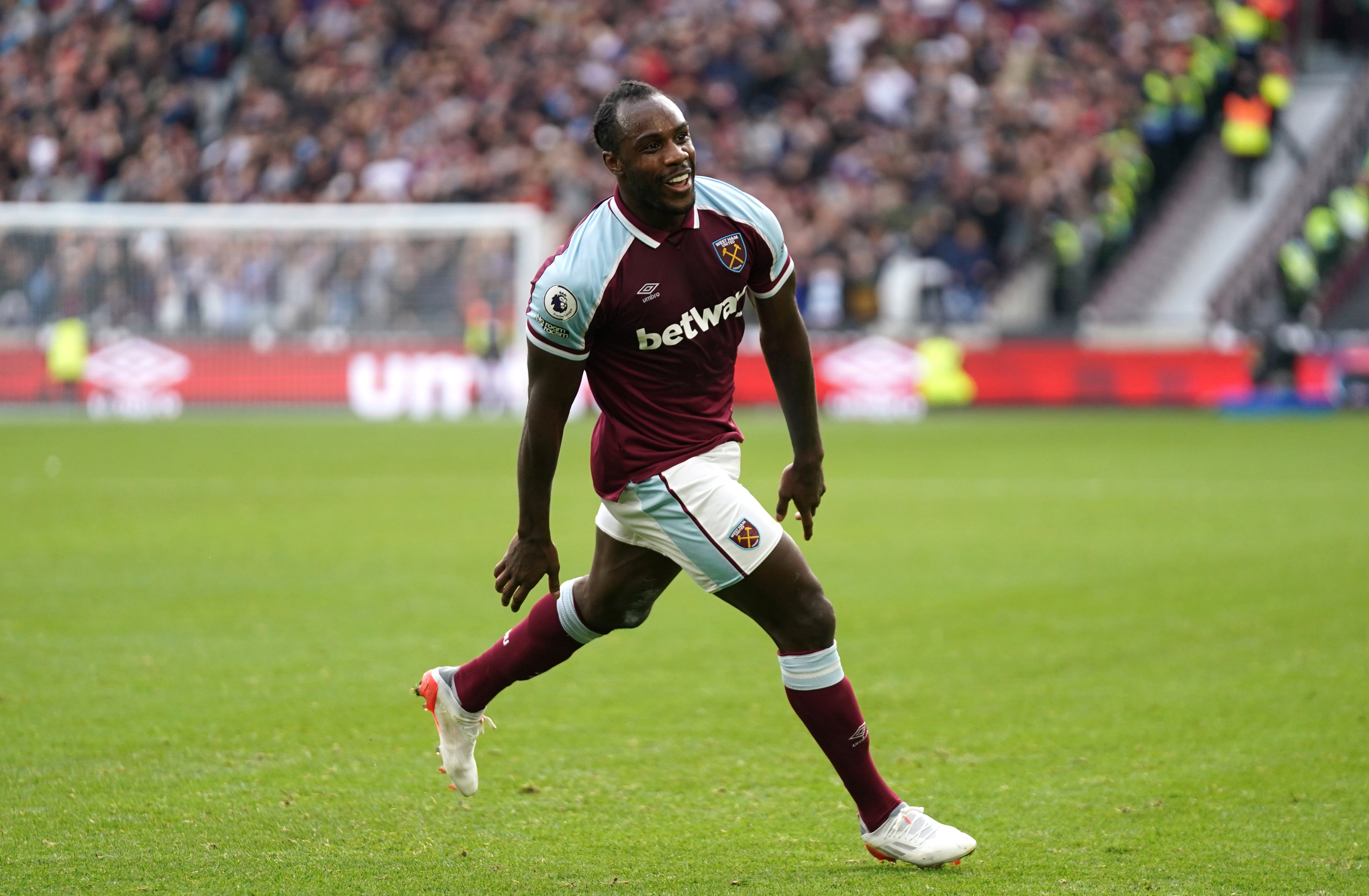 Michail Antonio will shoulder much of the attacking burden at West Ham (Tim Goode/PA)