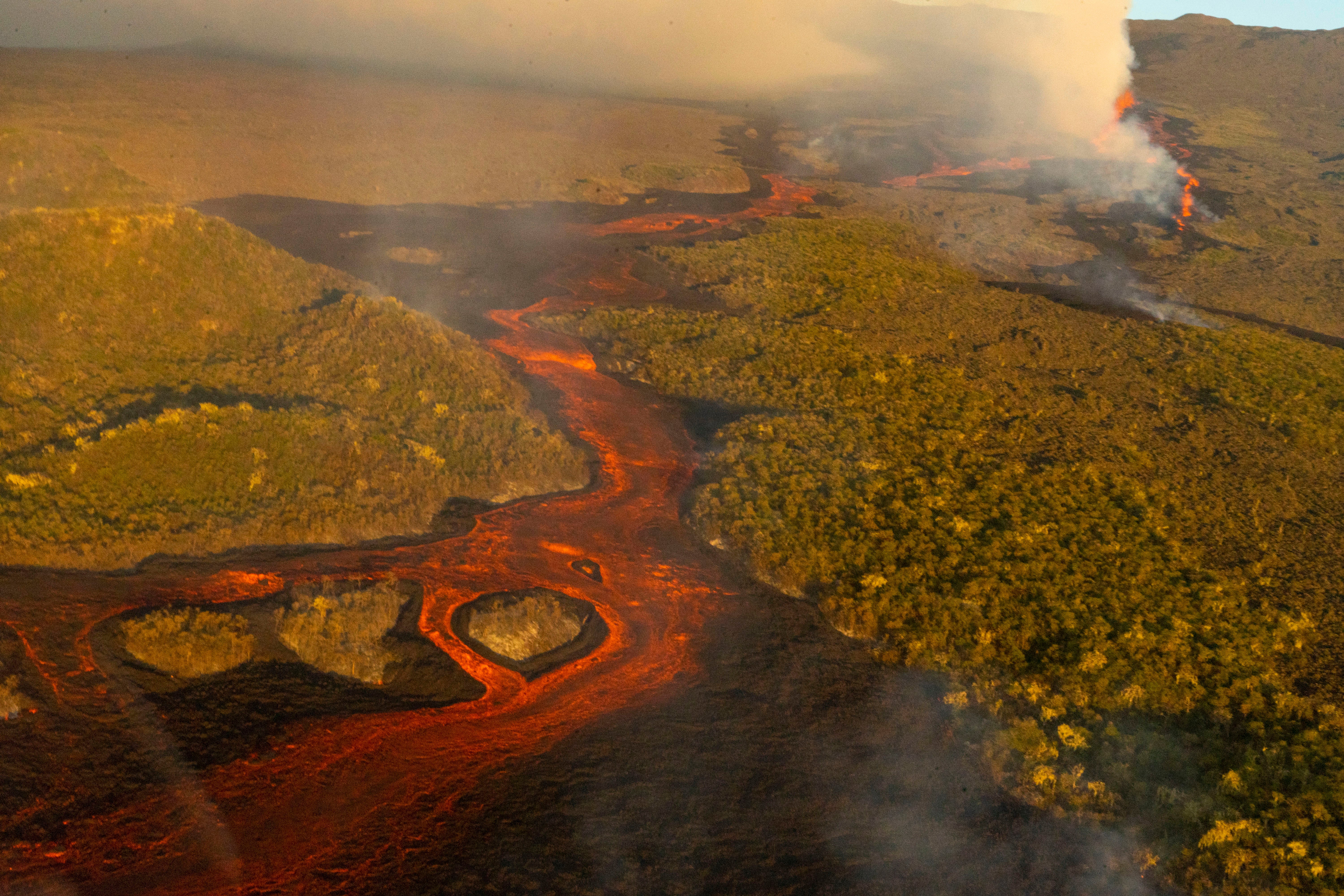 APTOPIX Ecuador Volcano Galapagos Islands