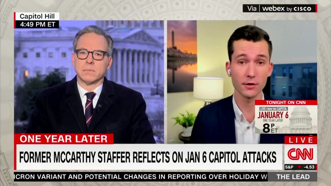 Ryan O’Toole during Thursday’s CNN appearence