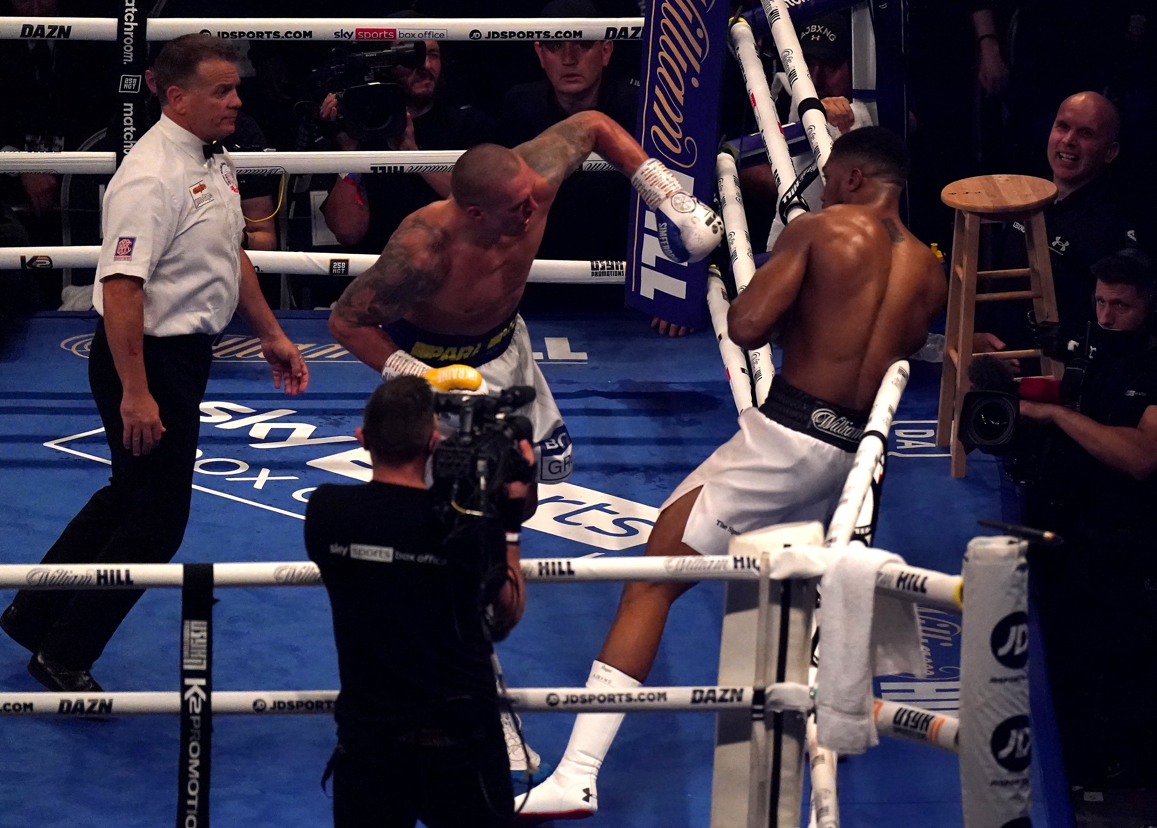 Oleksandr Usyk dominated his first bout with Anthony Joshua (Nick Potts/PA)