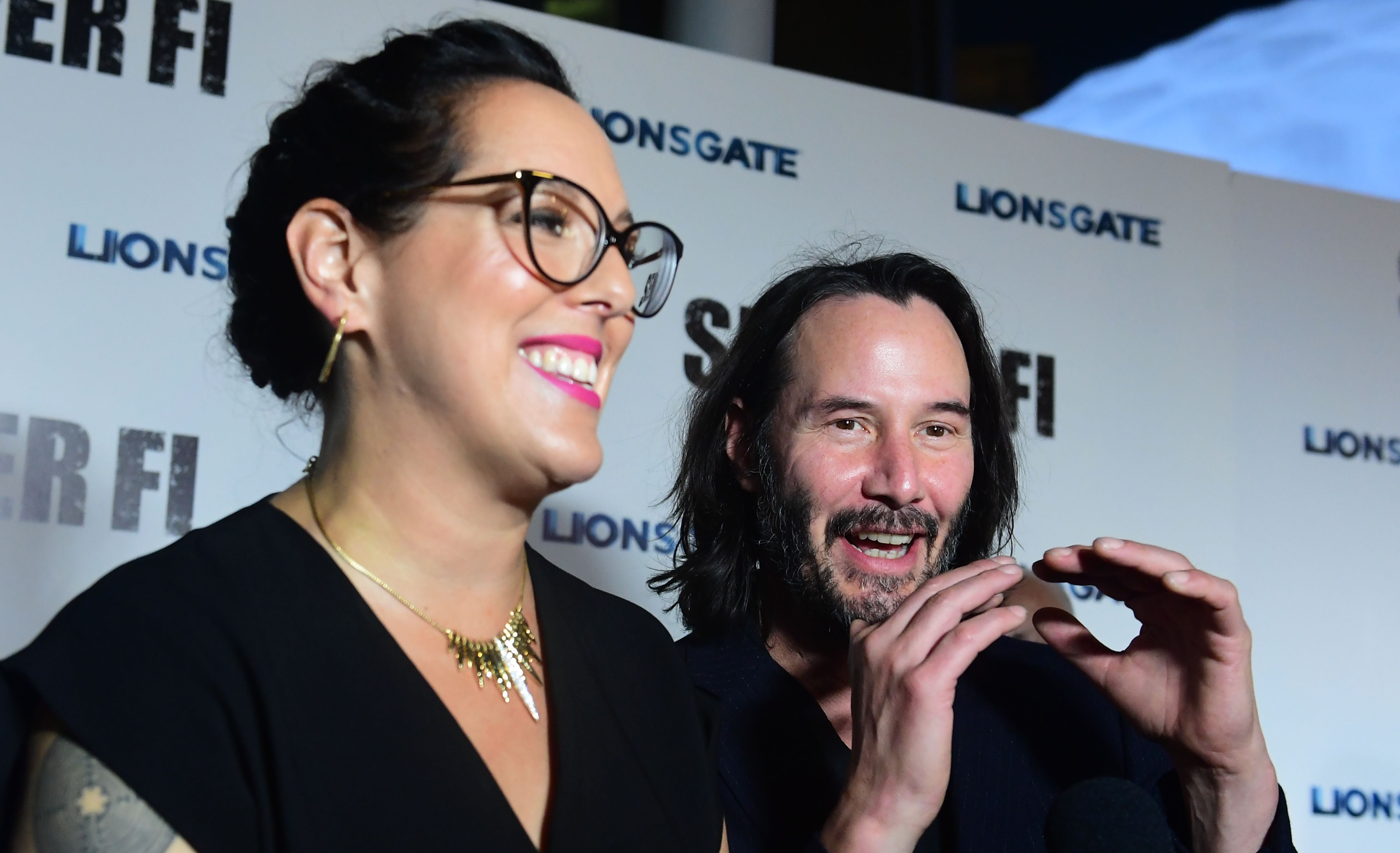 Keanu Reeves and his sister, producer Karina Miller at a special screening of ‘Semper Fi’, on which Miller was a producer, in Hollywood on 24 September 2019