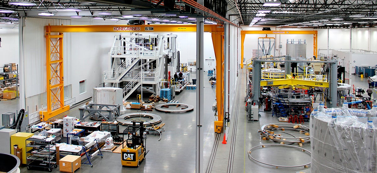 The General Atomics facility where the ITER central solenoid is being built