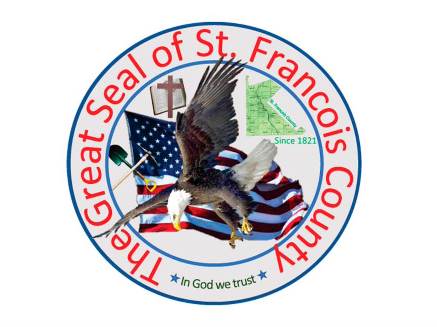 The seal of St Francois County, Missouri