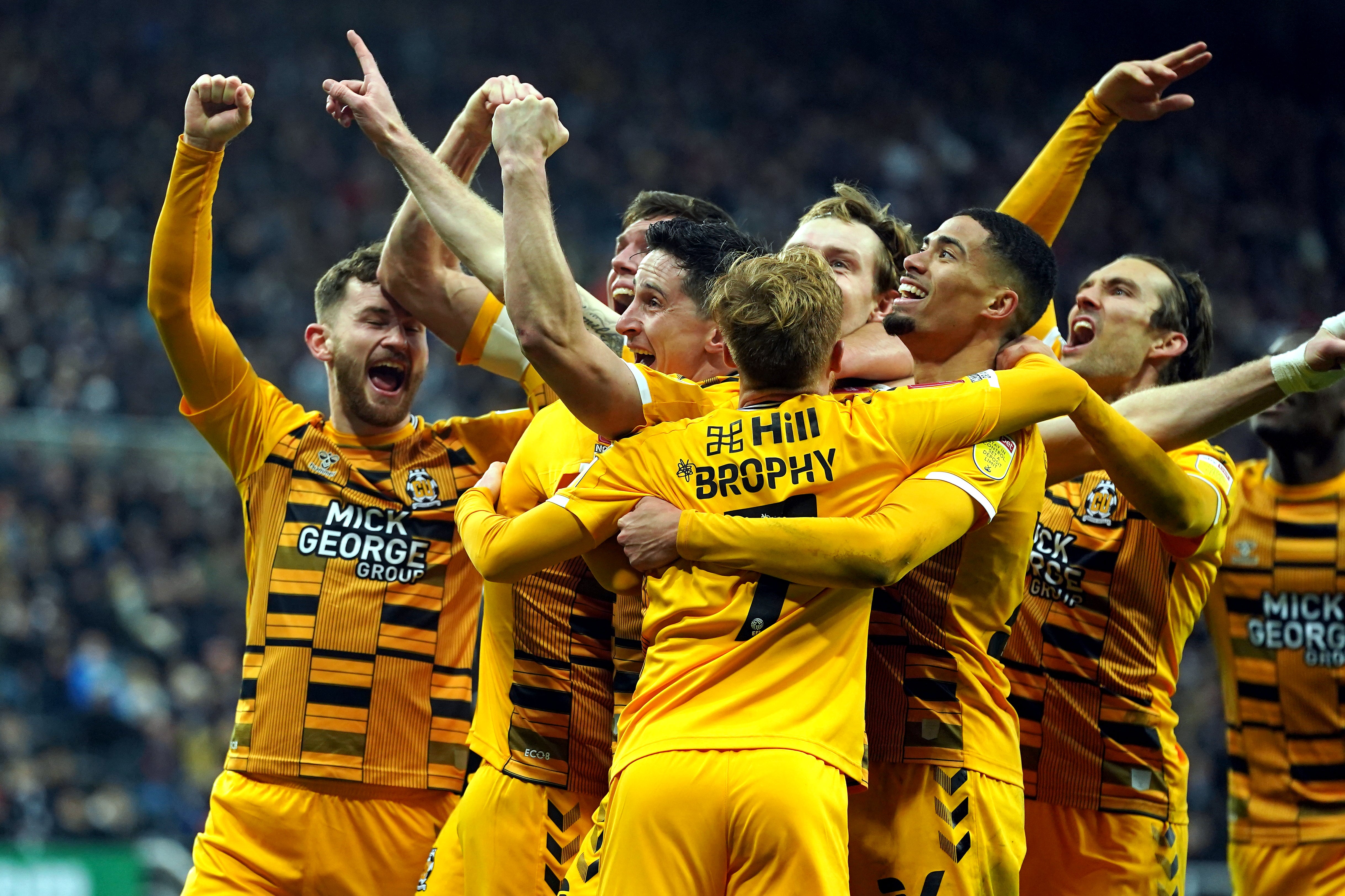 League One Cambridge knocked out Newcastle (Owen Humphreys/PA)