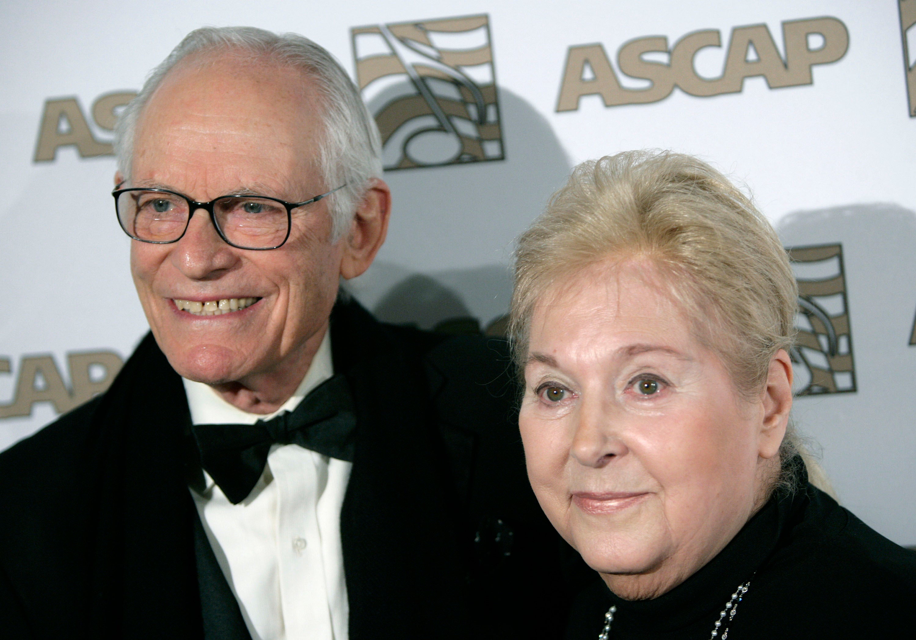 Alan and Marilyn Bergman arrive at the ASCAP Film and Television music awards in Beverly Hills, California in 2008