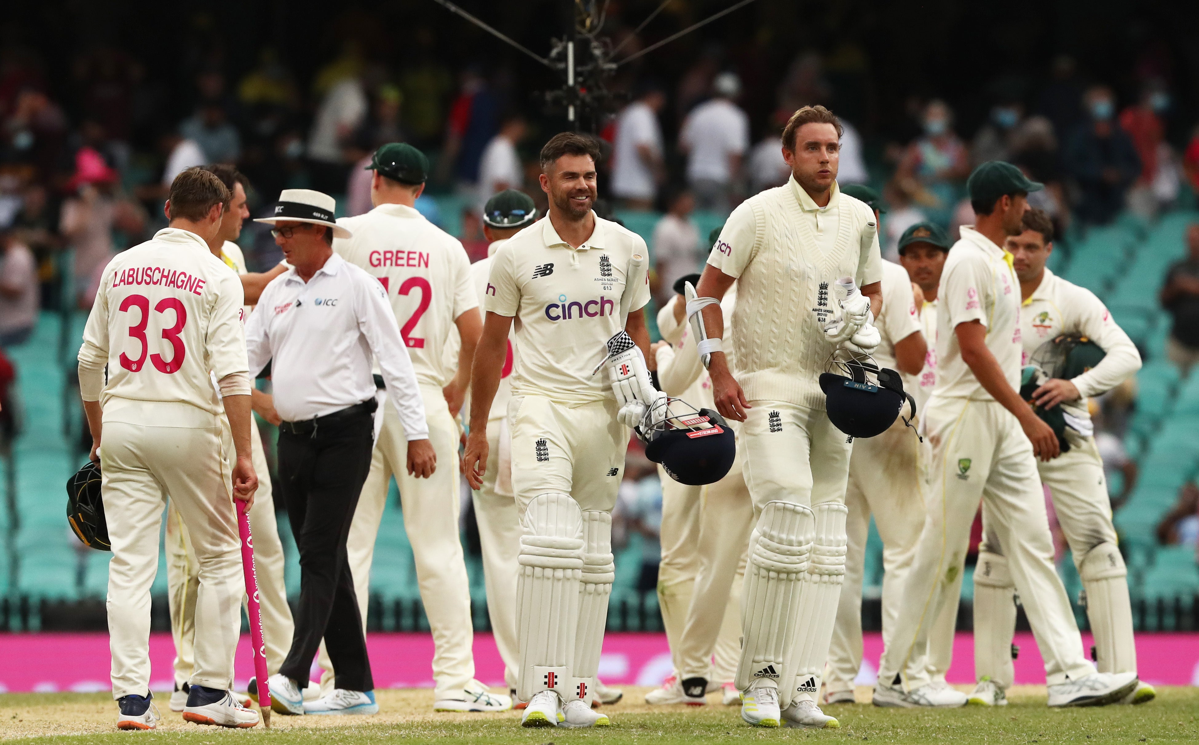 England’s last wicket pair thwarted Australia’s victory hopes in Sydney (Jason O’Brien/PA)