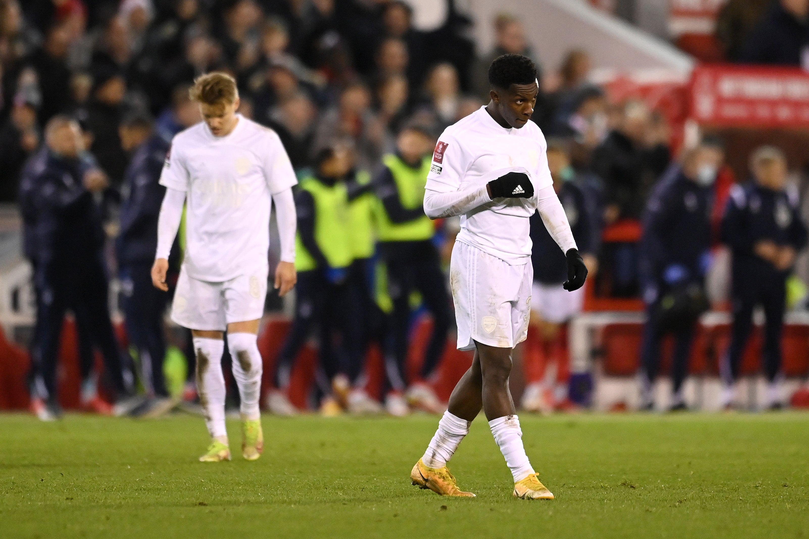 Arsenal suffered a third-round defeat at Forest