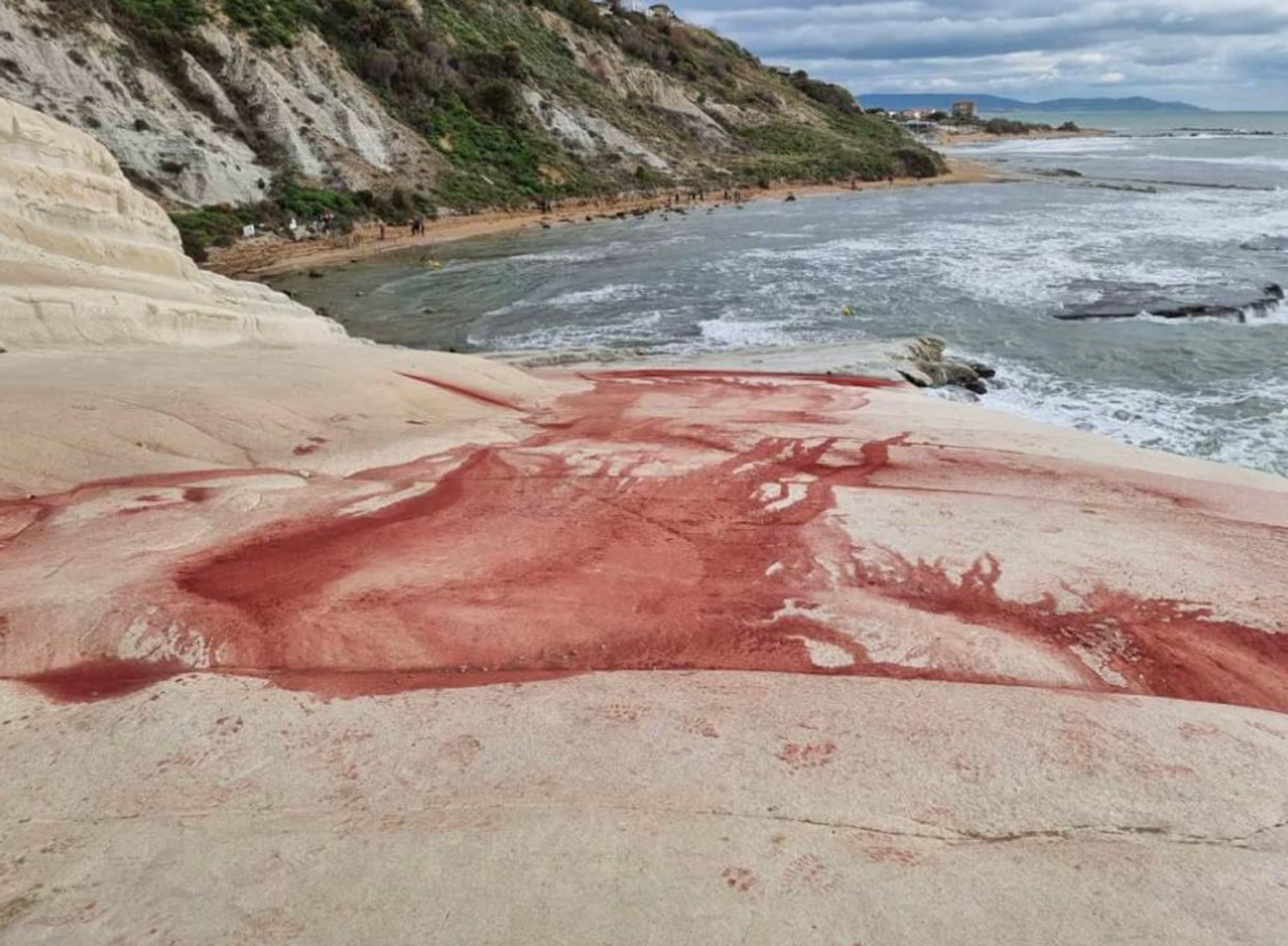 Sicily's iconic Stair of the Turks defaced