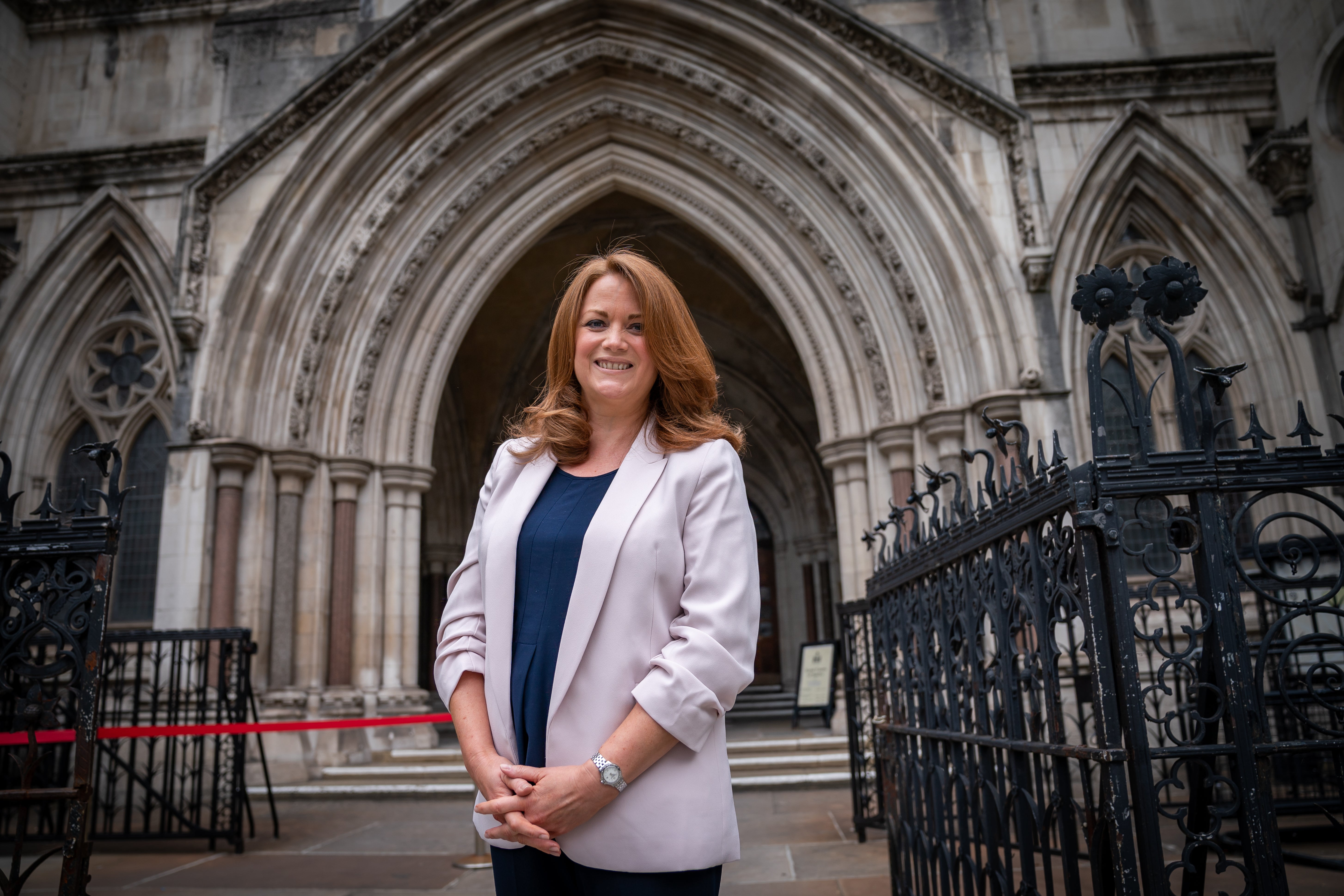 The Conservative MP for Burton, Kate Griffiths outside the Royal Courts of Justice in London. The 51-year-old has spoken of her relationship with her politician ex-husband (PA)