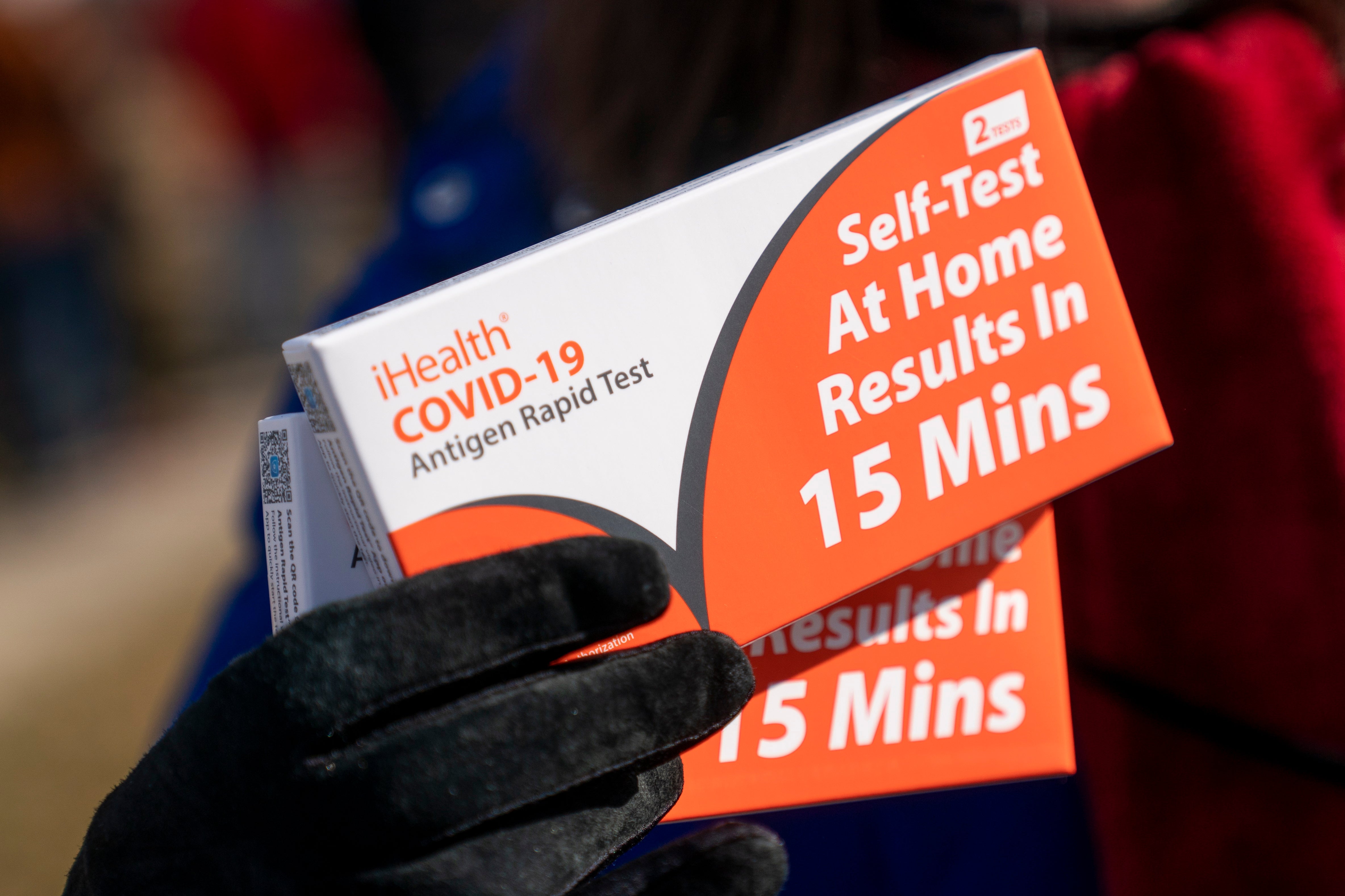 Private health insurance companies will cover up to eight at-home tests a month under Biden plan