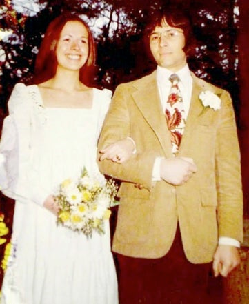 Robert and Kathie Durst pictured on their wedding day in 1973