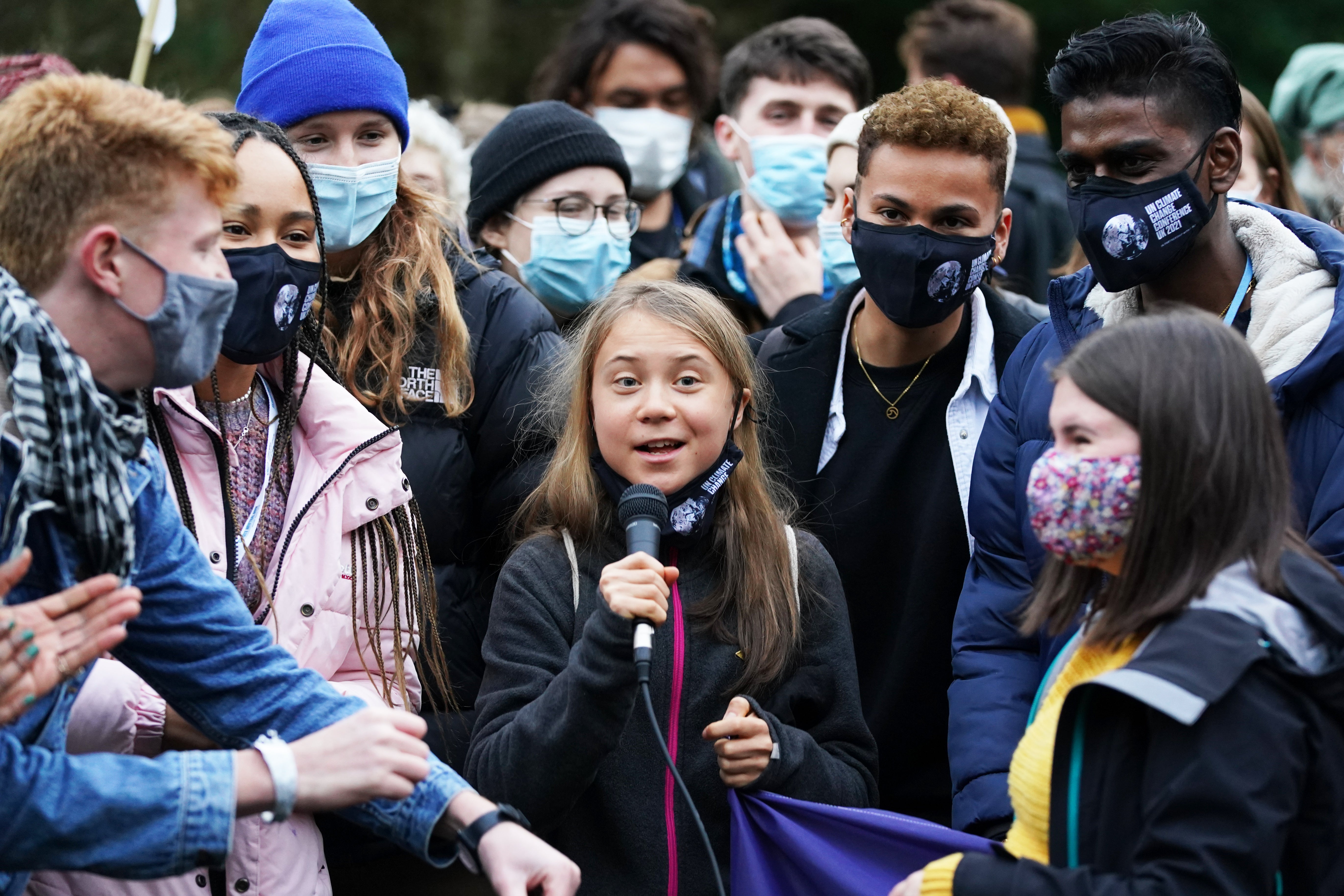 Protests erupted in Glasgow as world leaders discussed climate change last year (Andrew Milligan/PA)