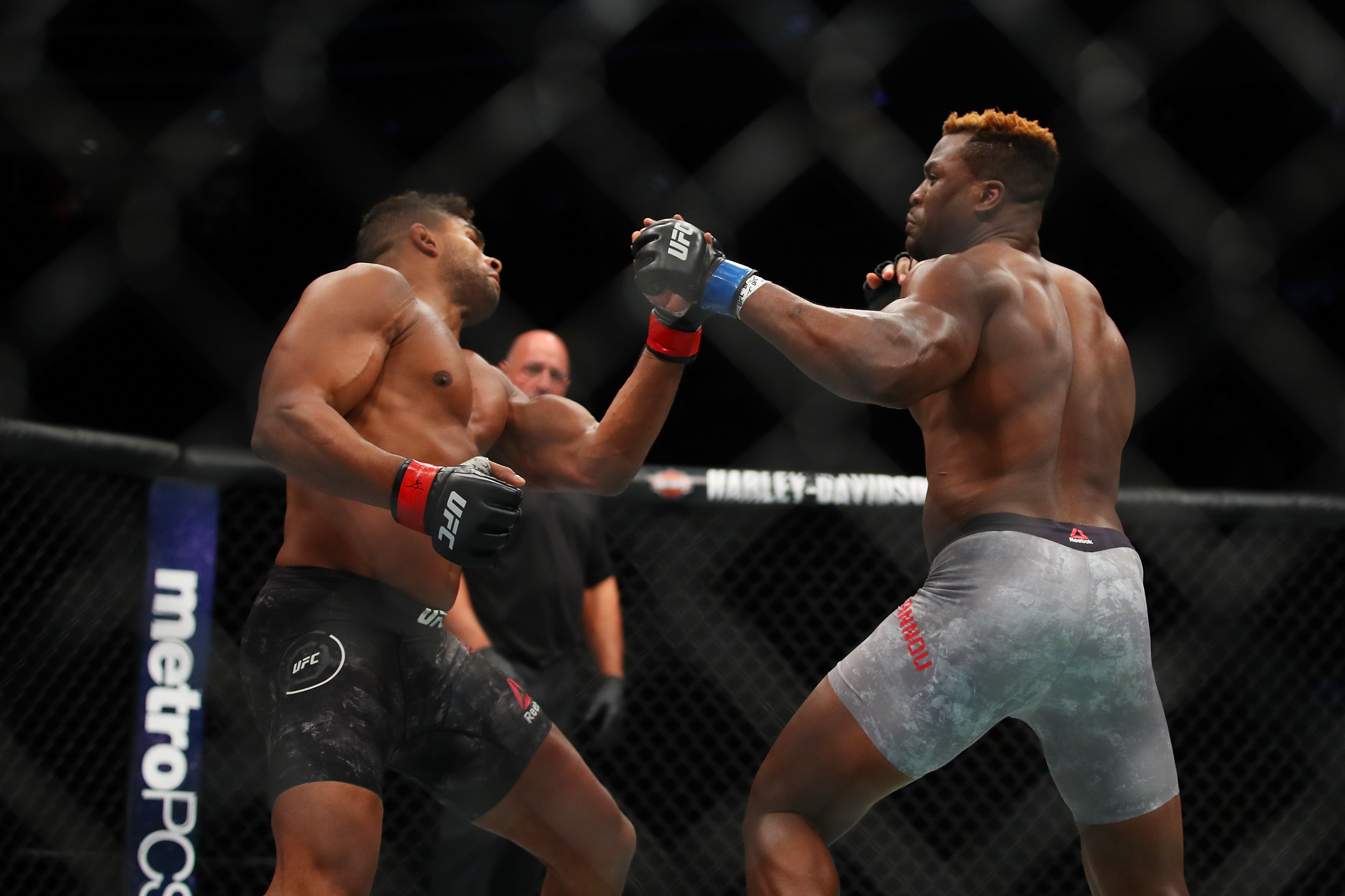 Ngannou prior to his knockout of Alistair Overeem