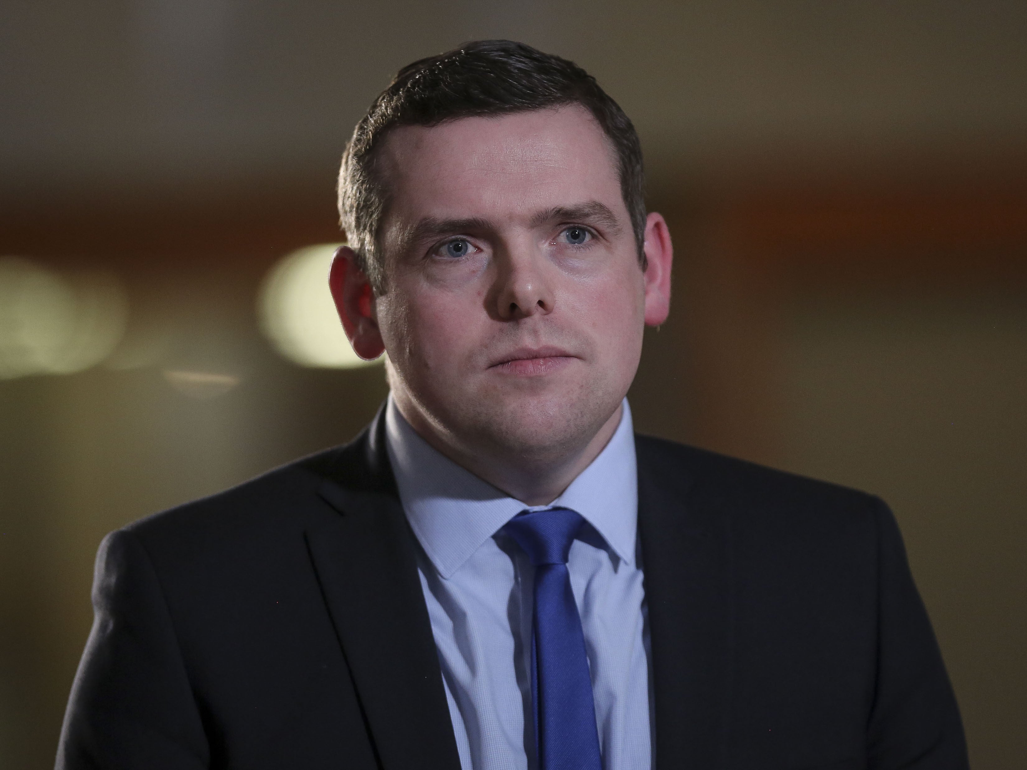 Douglas Ross spoke about the Downing Street allegations (Fraser Bremner/PA)