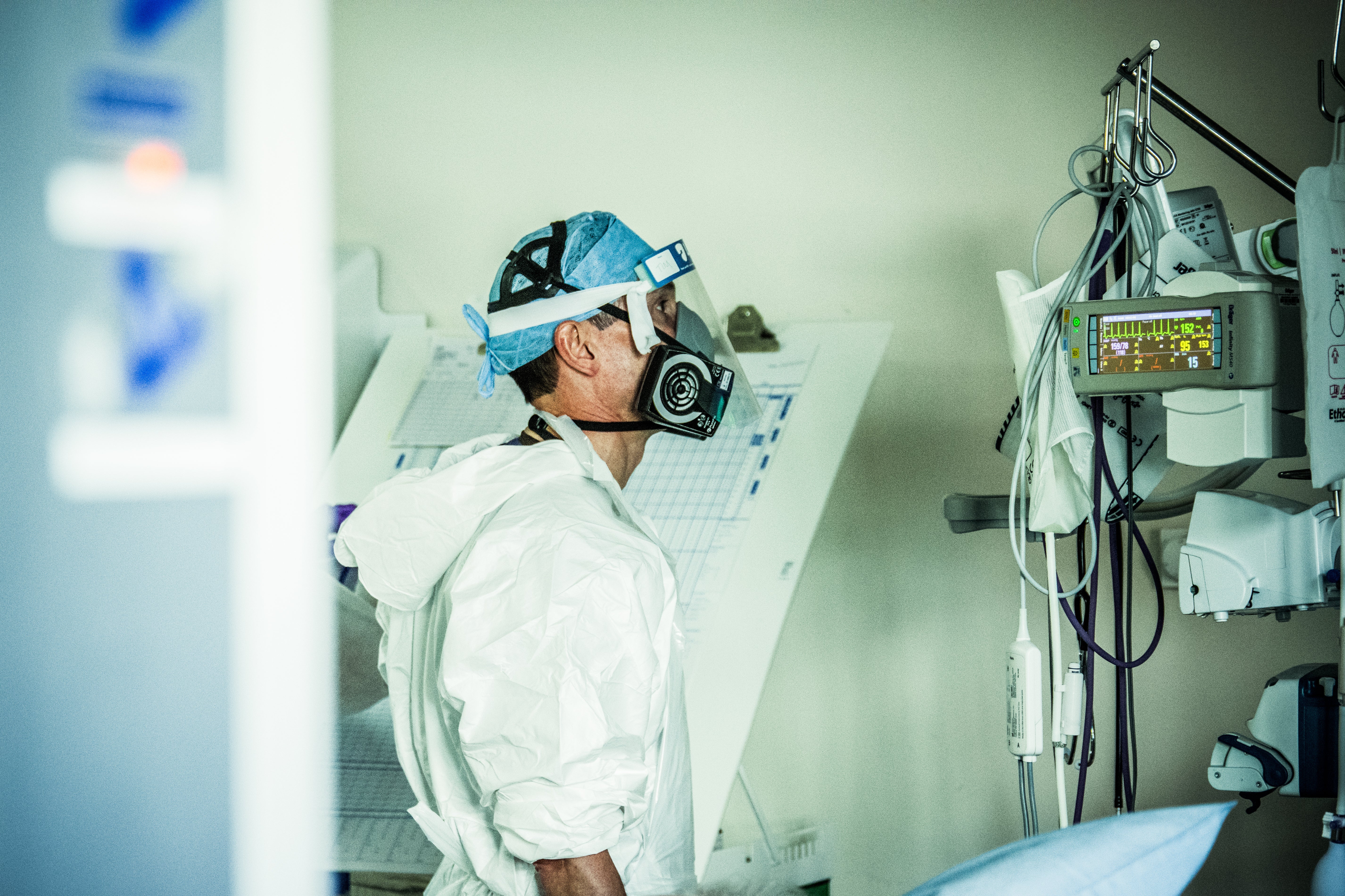 A medic at the James Cook University Hospital in Middlesbrough, pictured in 2020 (Dr Matthew Jones/PA)