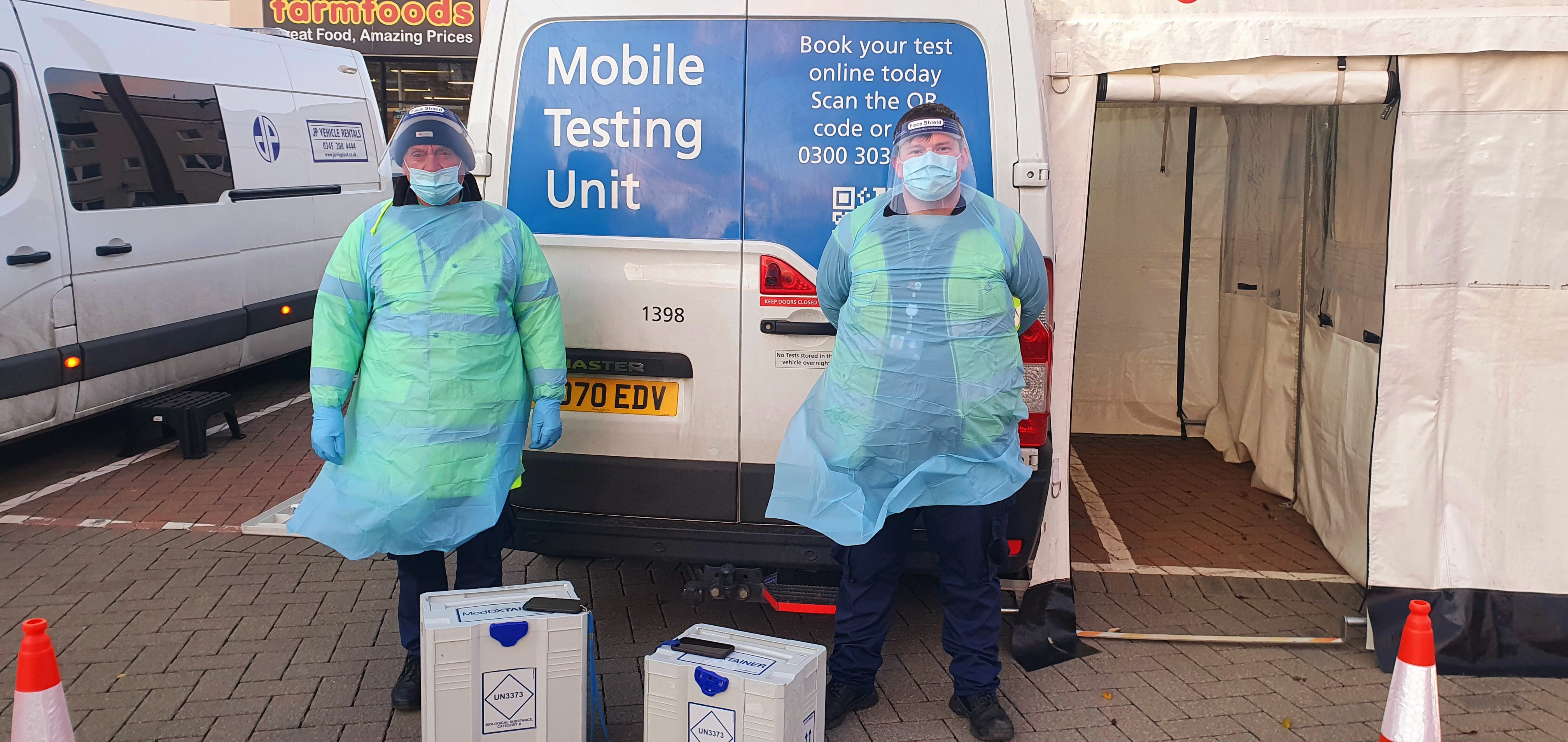 Mobile testing units can travel around the country (Scottish Ambulance Service/PA)