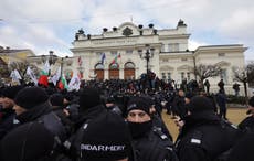 Anti-vaccine protesters try to storm Bulgarian parliament