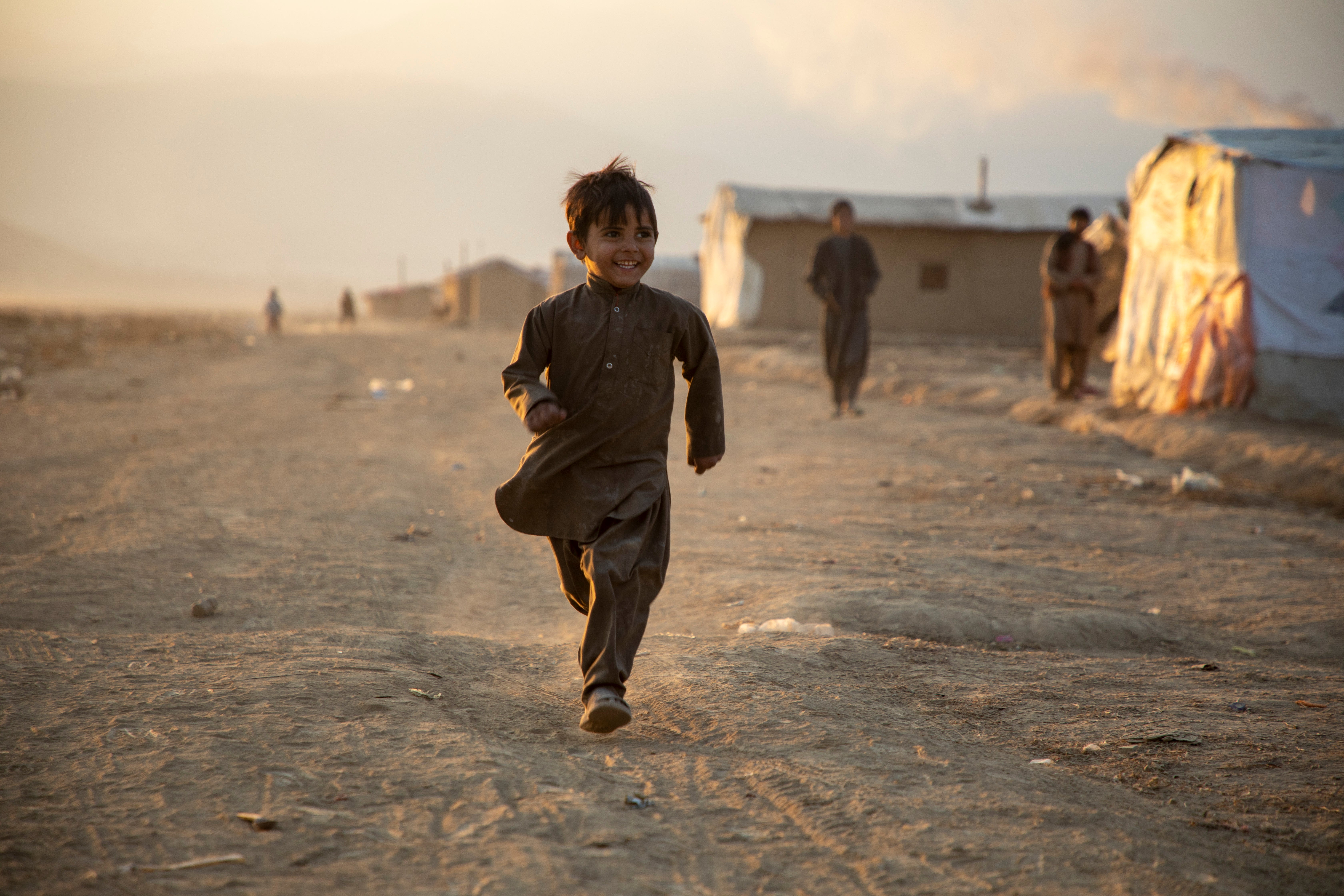 Scenes from an internally-displaced persons (IDP) camp in northeast Afghanistan