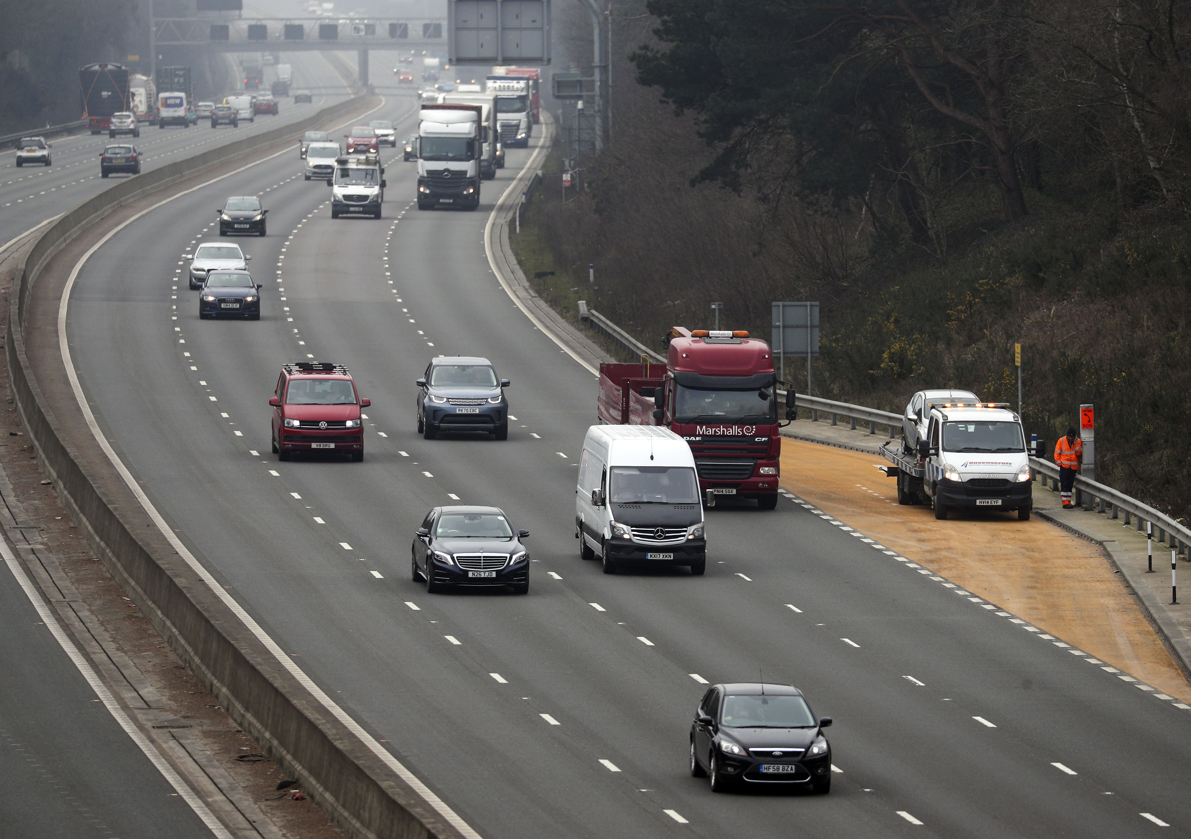 A Conservative MP has accused the Government of acting ‘incredulously’ by refusing to scrap smart motorways altogether (Steve Parsons/PA)