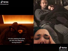 Fan claims Kanye West recreated picture of him and Kim Kardashian with Julia Fox: ‘Knew it looked familiar’