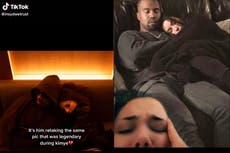 Fan claims Kanye West recreated picture of him and Kim Kardashian with Julia Fox: ‘Knew it looked familiar’
