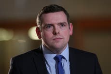 Scottish Tory leader urges Boris Johnson to resign after No 10 party admission