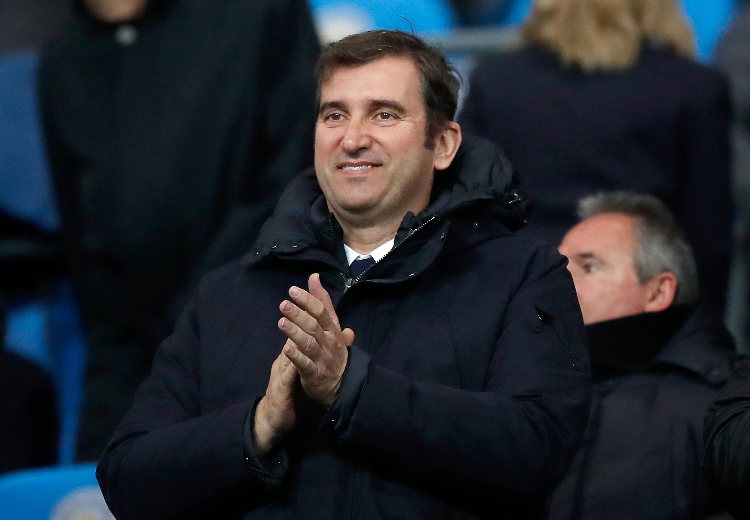 Ferran Soriano, the City CEO, is pleased with the growth of the club during the pandemic (Martin Rickett/PA)