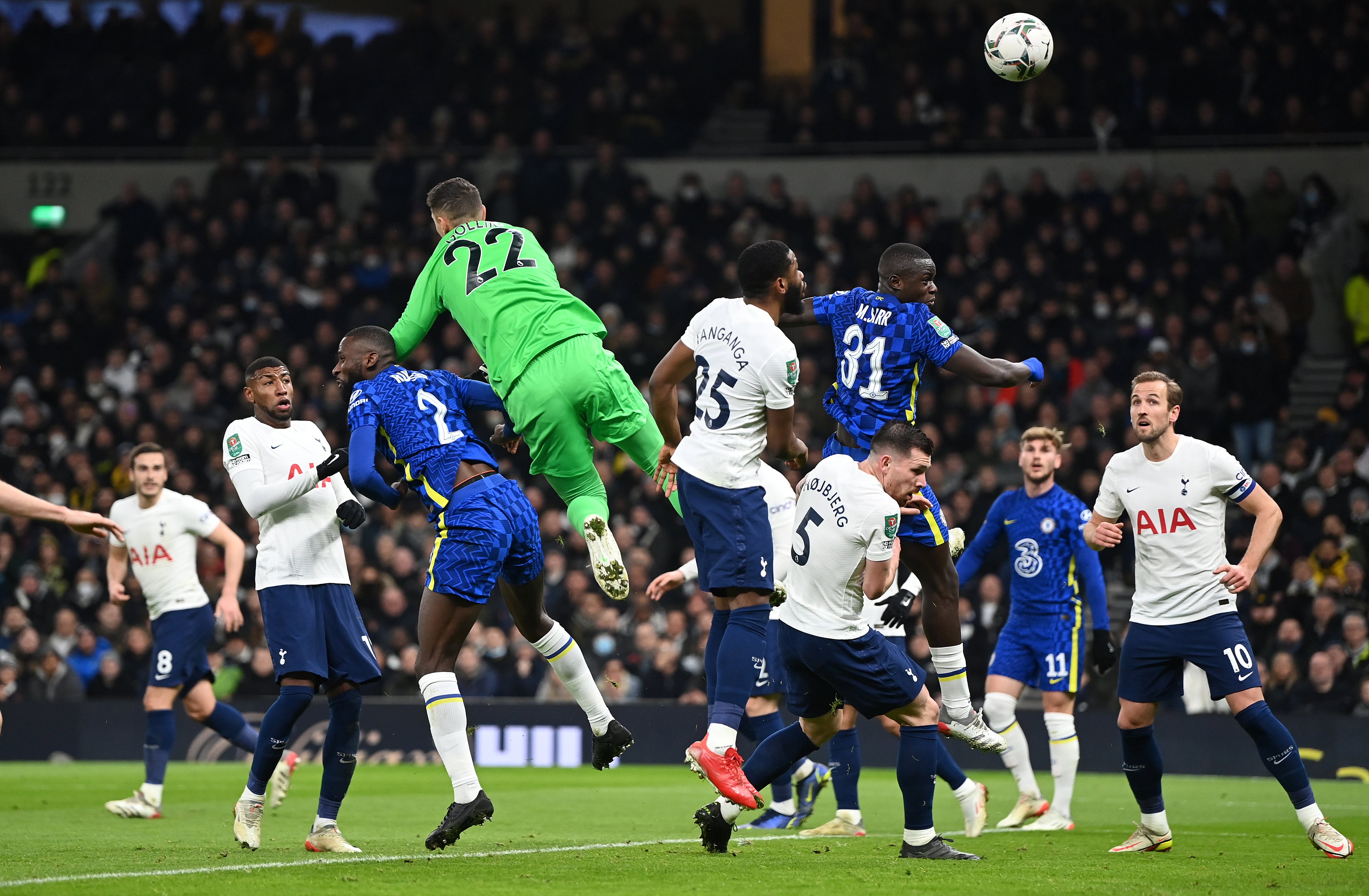 Pierluigi Gollini lost track of the ball in Chelsea’s opening goal