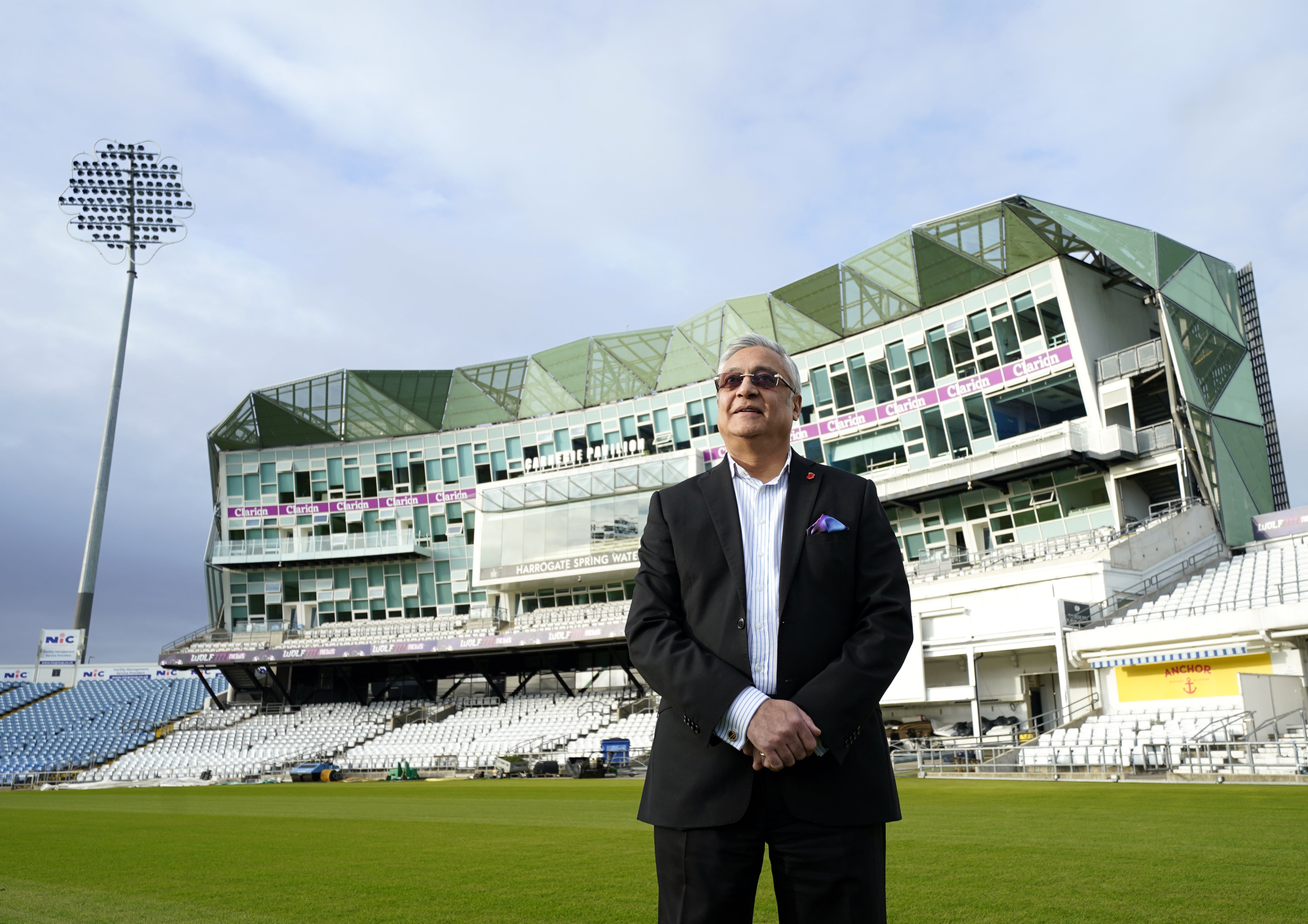 Yorkshire chairman Lord Patel at Headingley (Danny Lawson/PA)