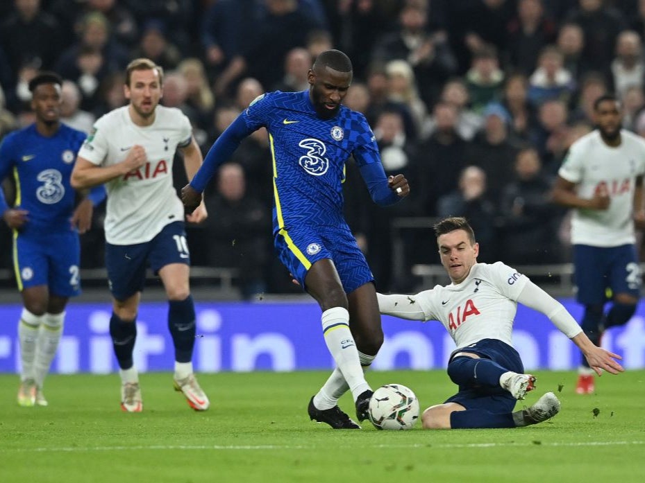 Antonio Rudiger starred for Chelsea against Tottenham