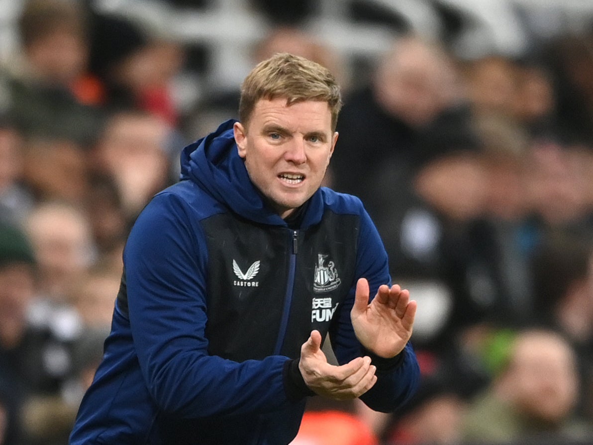 Newcastle head coach Eddie Howe