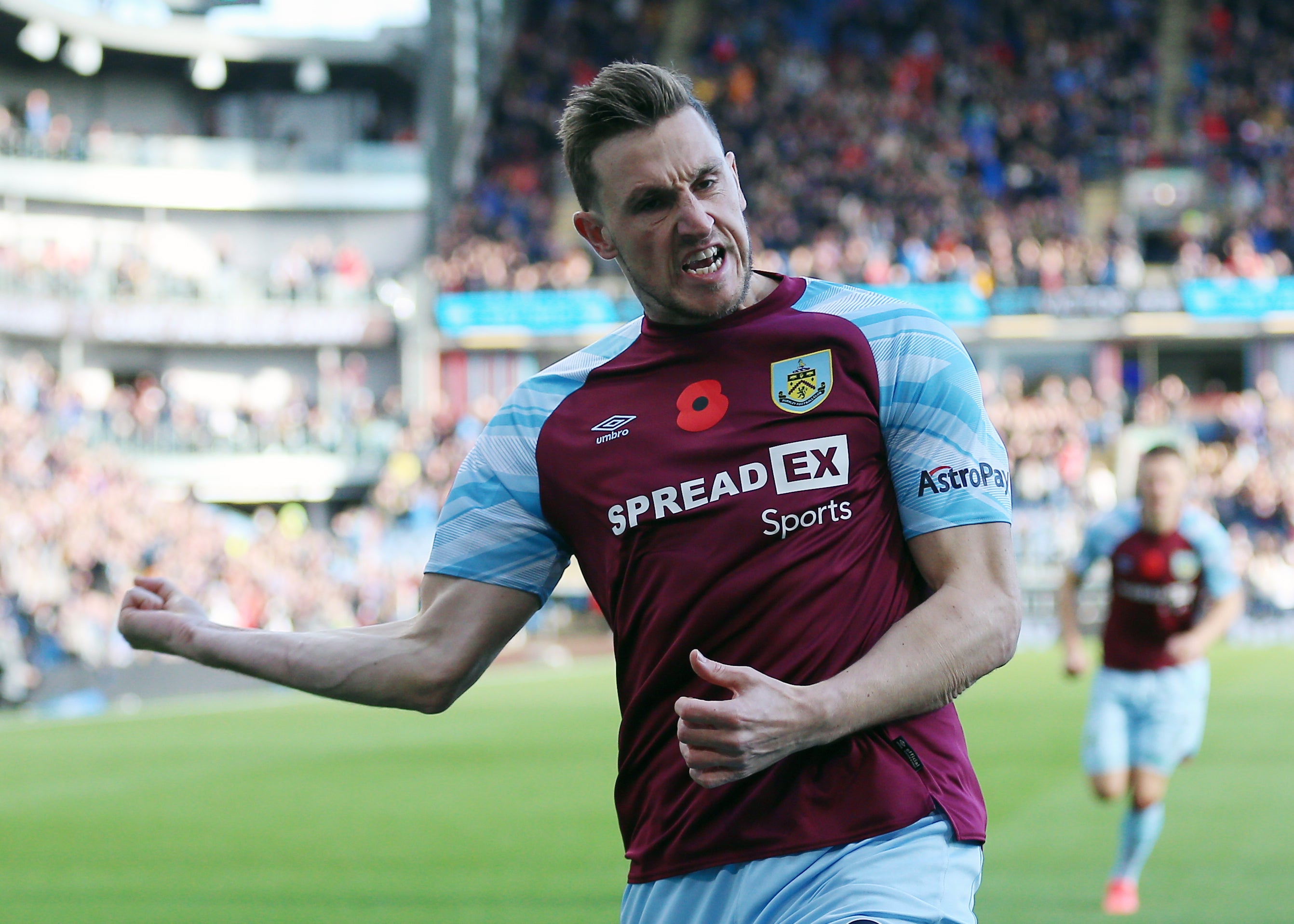 Chris Wood has completed his move to Newcastle from Premier League rivals Burnley (Nigel French/PA)