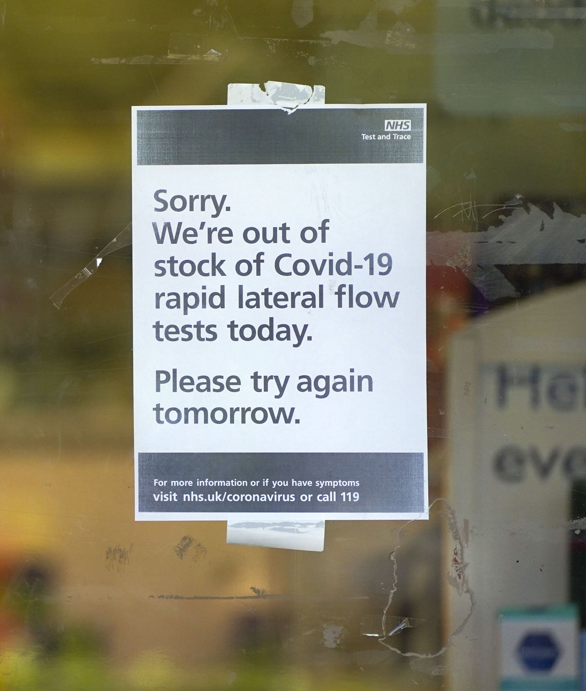 Businesses welcomed the Covid isolation rules but warned LFTs must be in stock (Steve Parsons/PA)