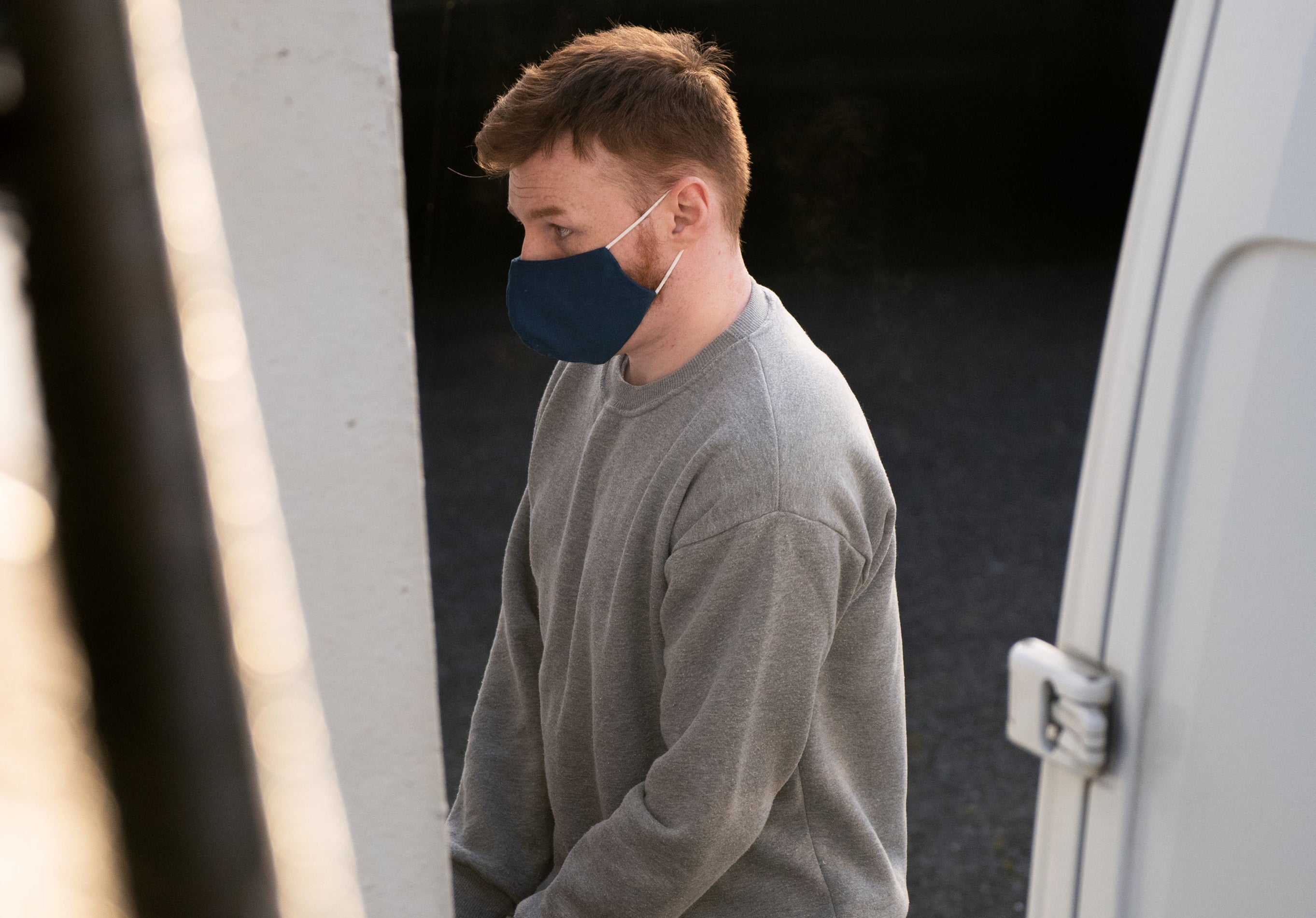 Daniel Boulton arrives at Lincoln Crown Court, where a trial was told he allegedly killed his 26-year-old ex-partner Bethany Vincent and her nine-year-old son Darren Henson (Joe Giddens/PA)