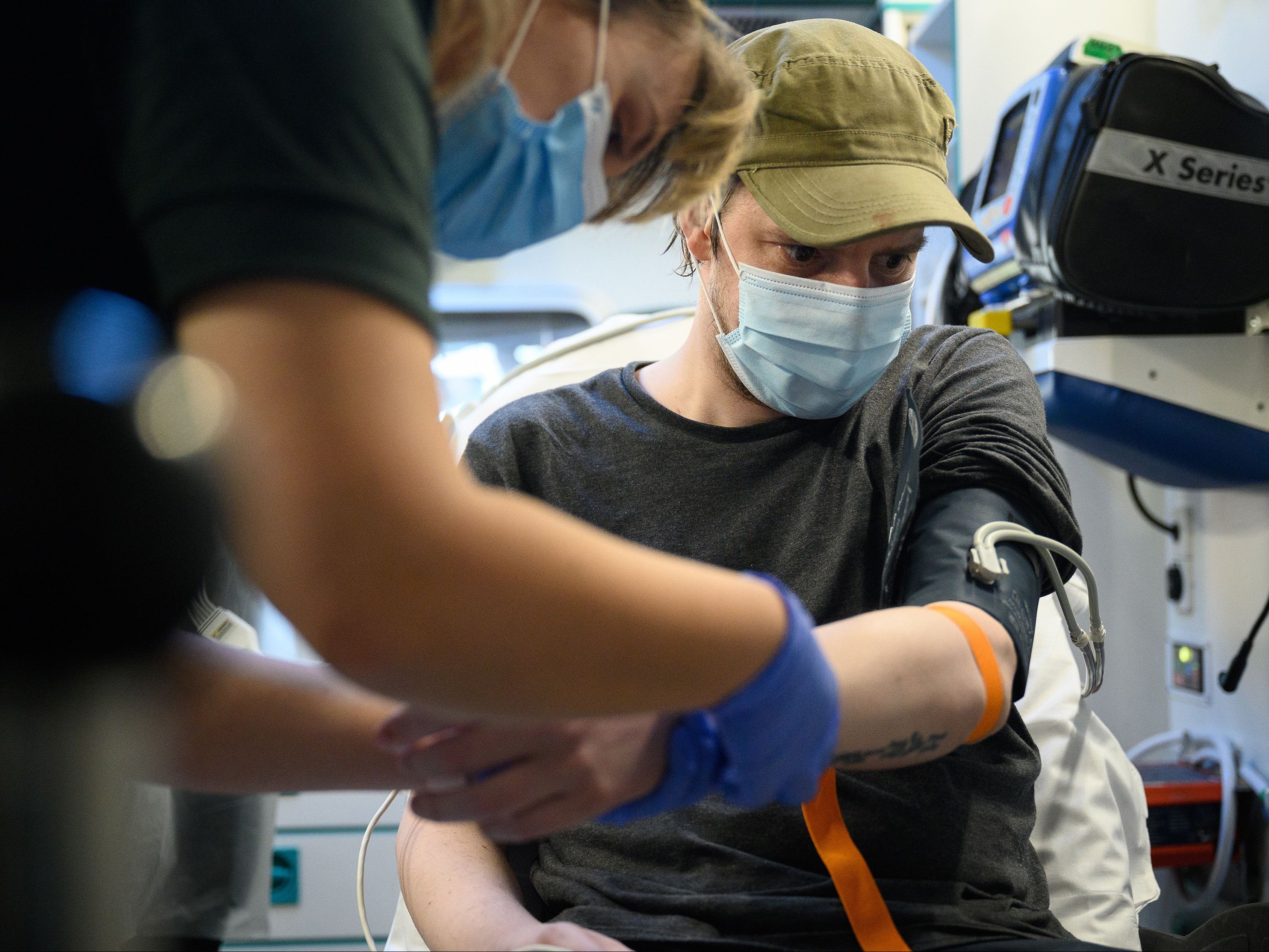 The figures suggest one in 33 (3 per cent) of NHS staff working in acute hospital trusts were off sick or self-isolating due to Covid on average in the week to January 30