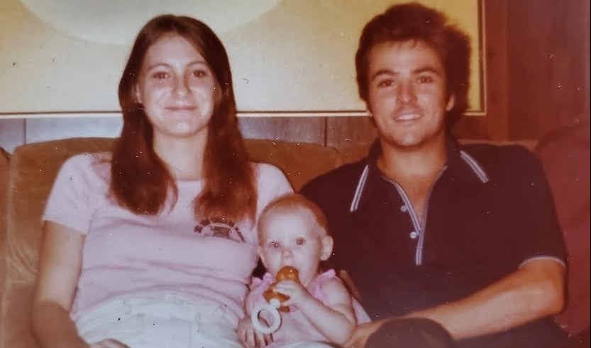 Parents Tina and Harold Clouse with ‘Baby Holly’.