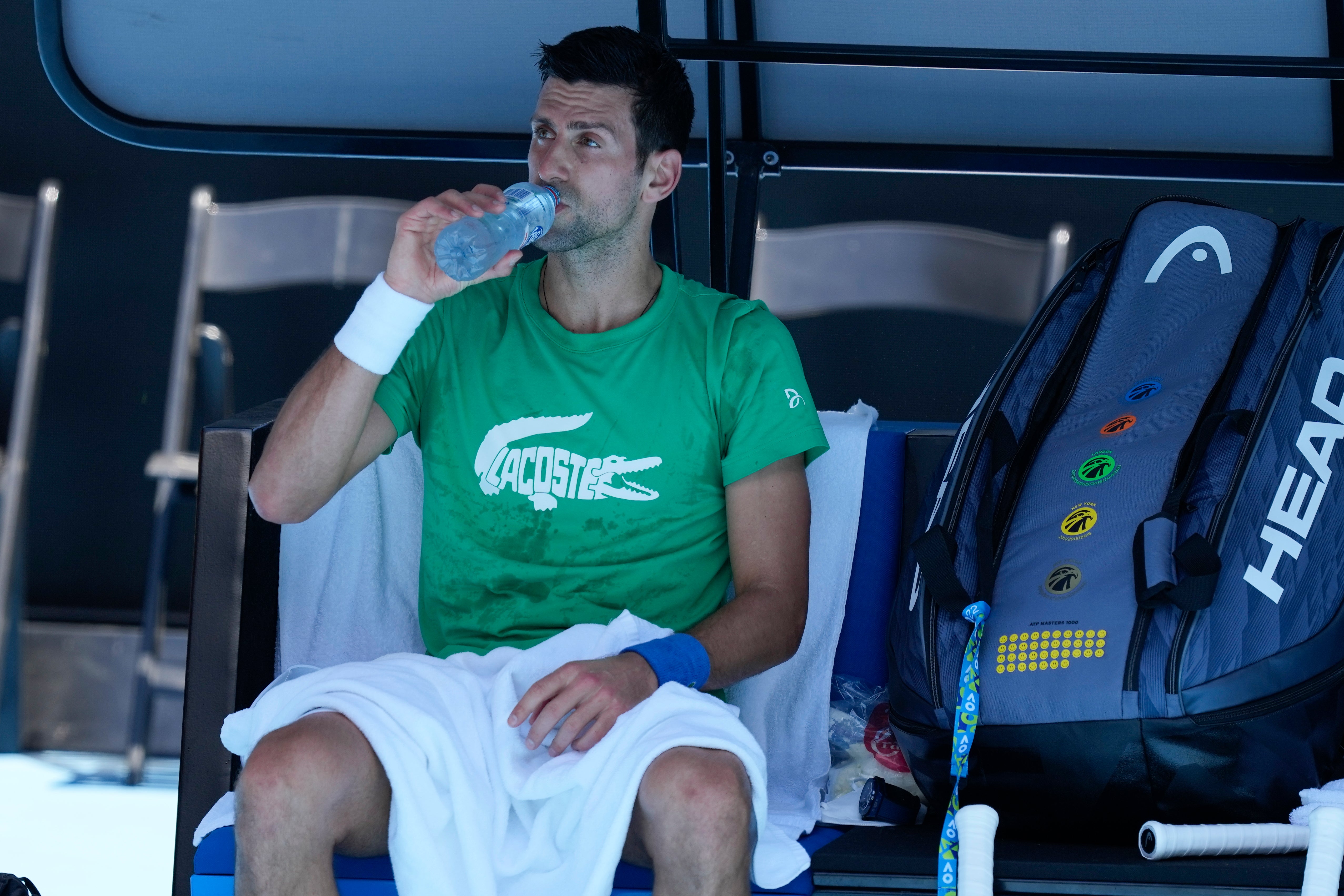 Novak Djokovic has been training in Melbourne (Mark Baker/AP)