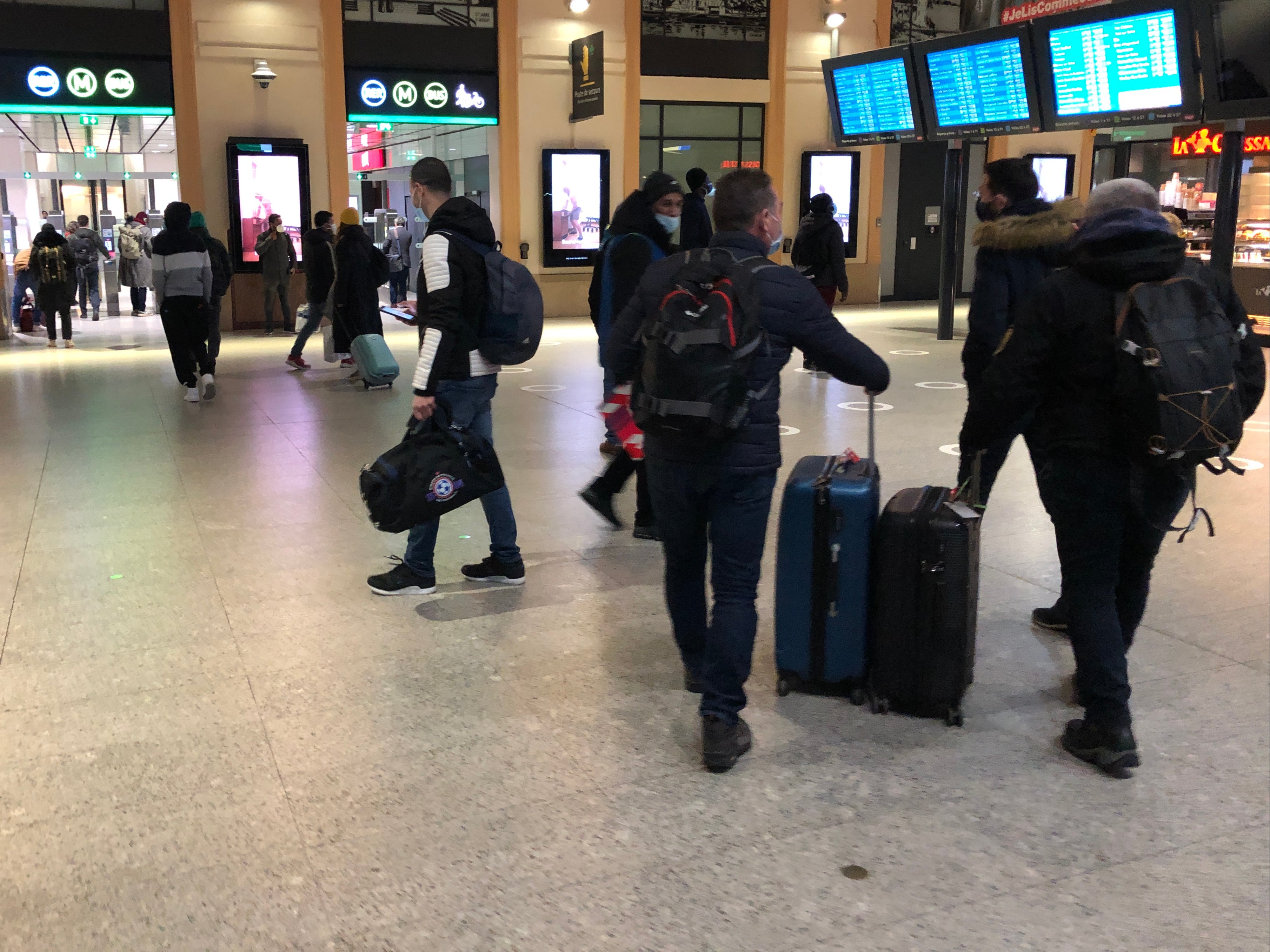 Journey’s end: St-Lazare station in Paris