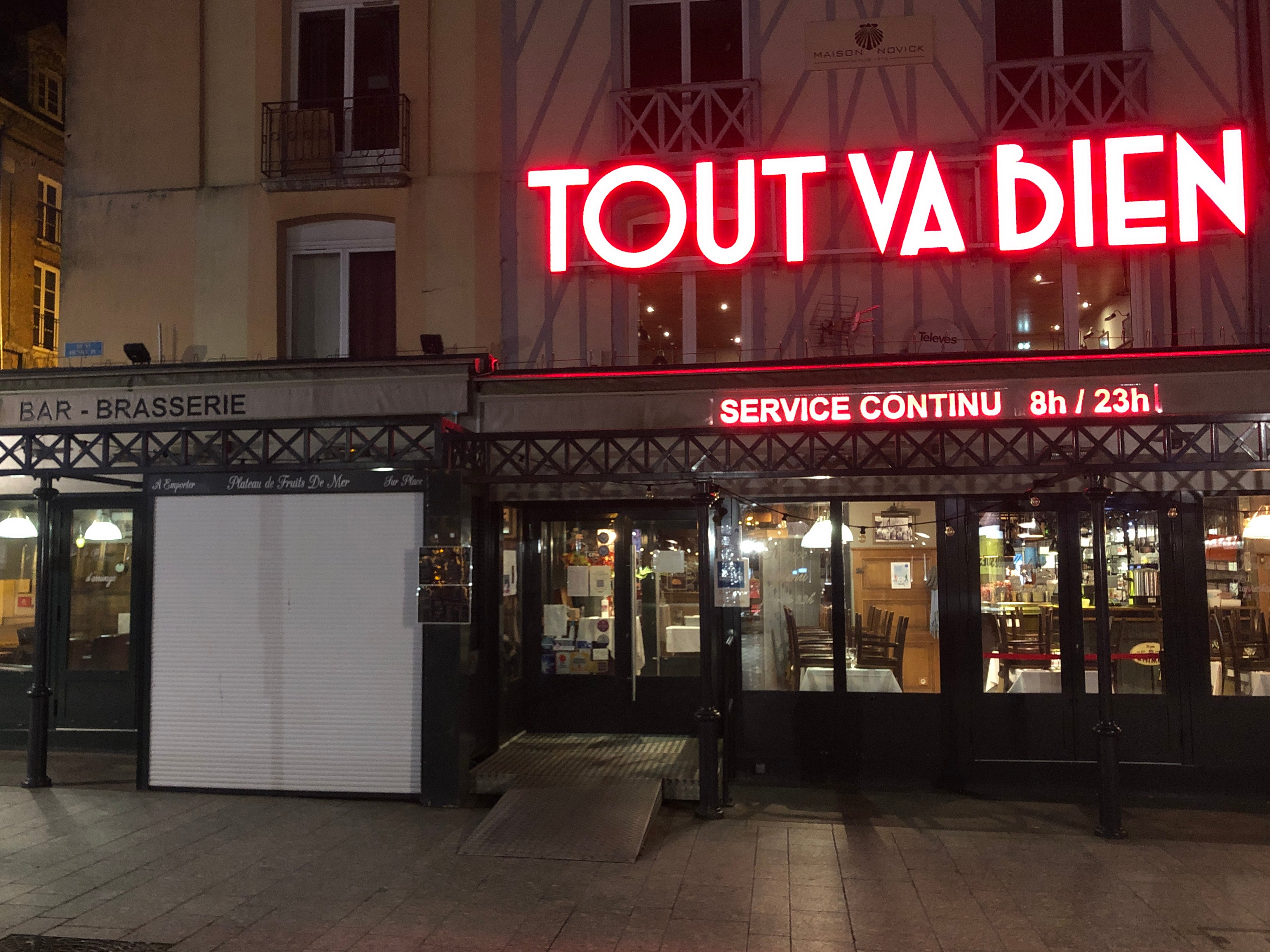 All going well: Tout Va Bien bar in Dieppe