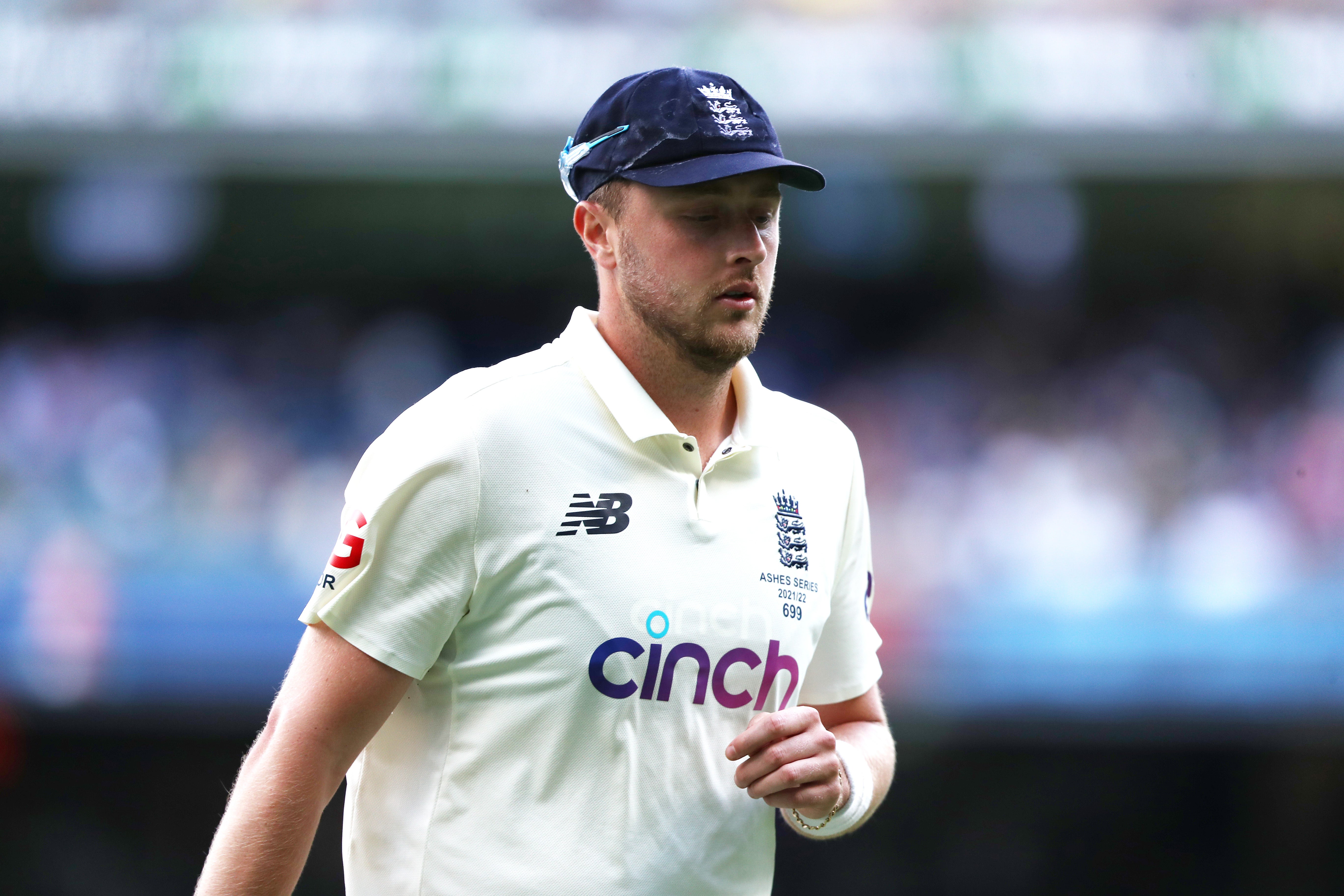 Ollie Robinson was forced off due to a back spasm (Jason O’Brien/PA)