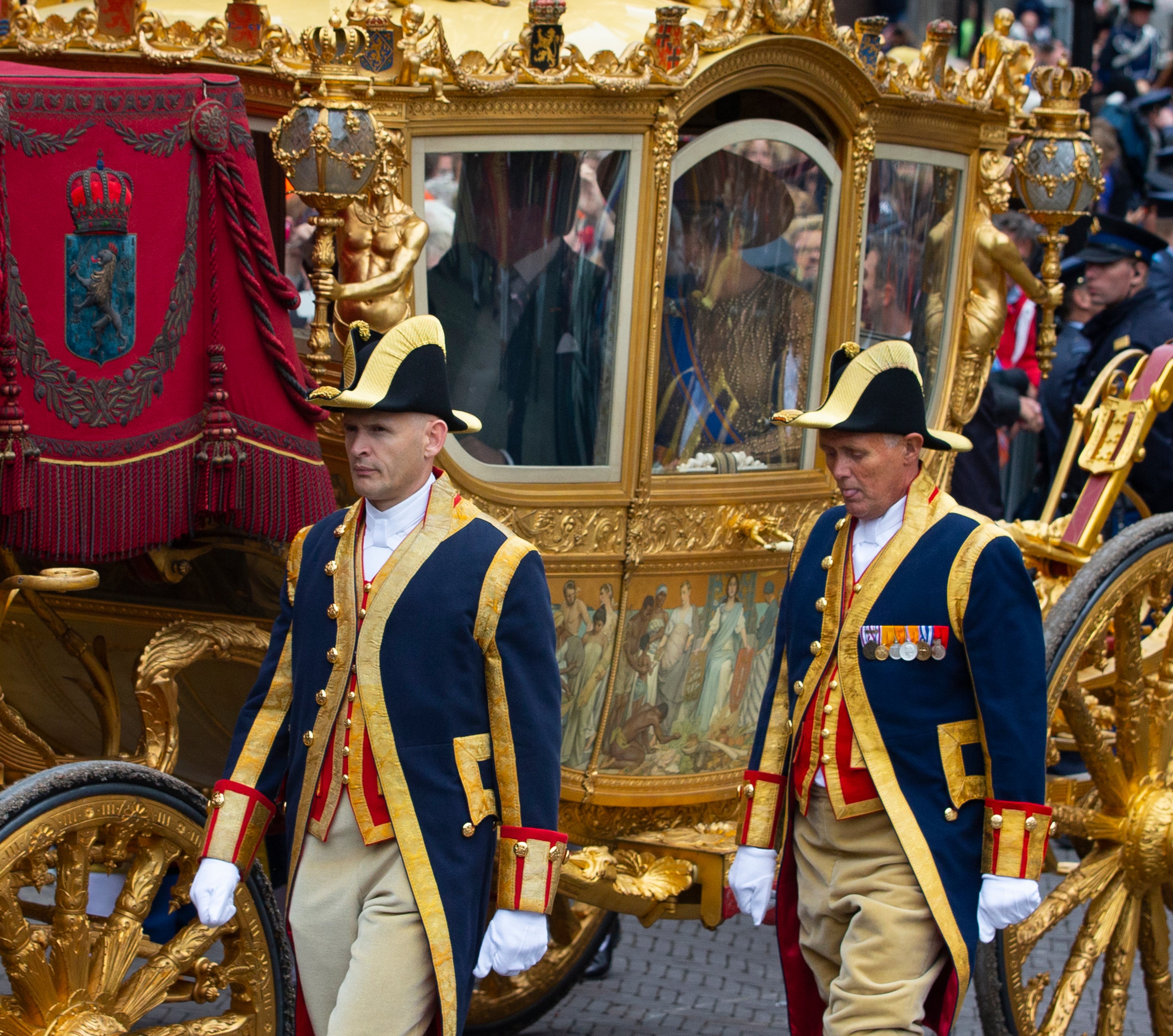 The carriage is currently on display in a museum in Amsterdam