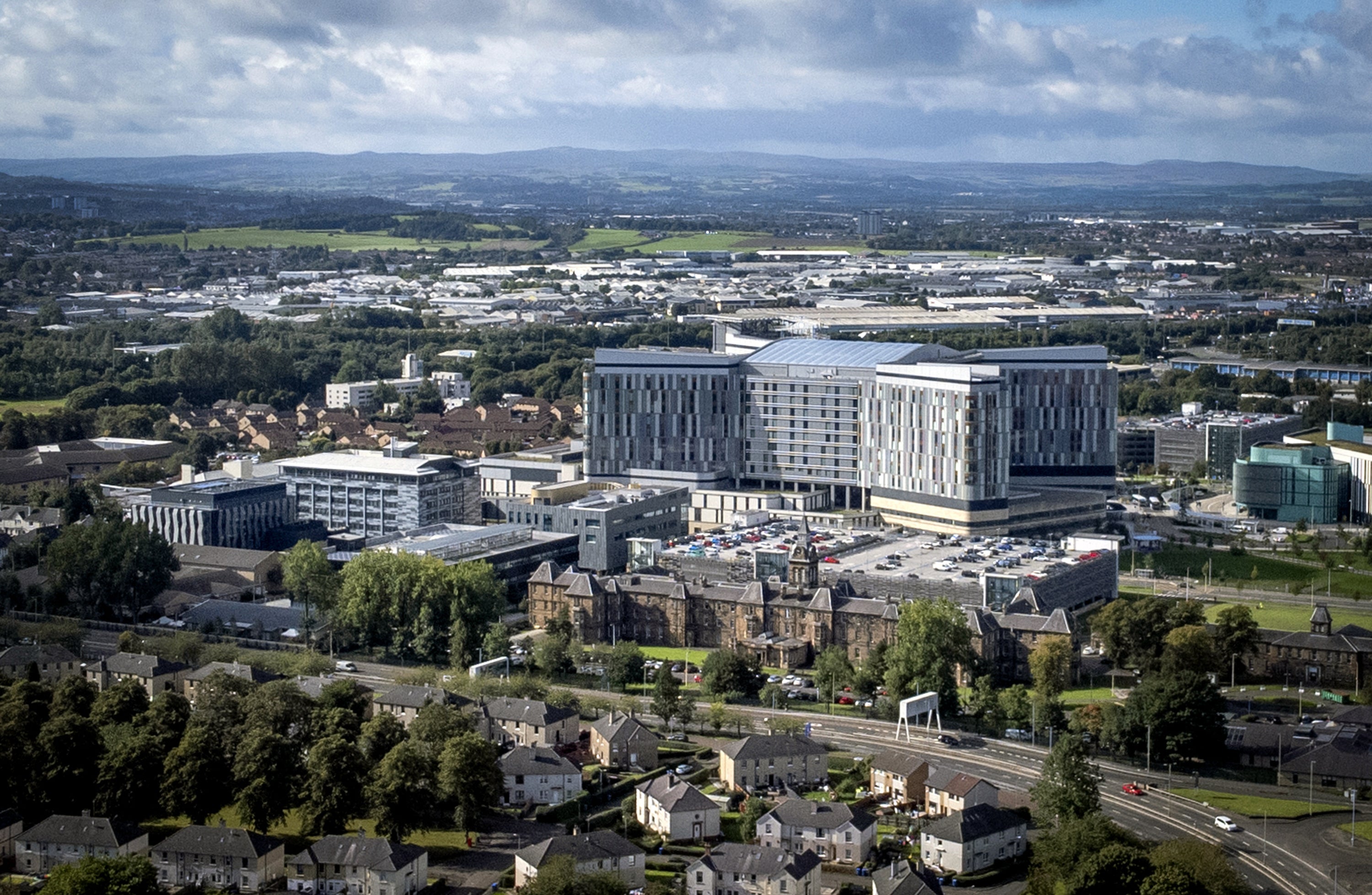 NHS Queen Elizabeth University Hospital in Glasgow where Mr Rossi is said to have been apprehended in December (Jane Barlow/PA)