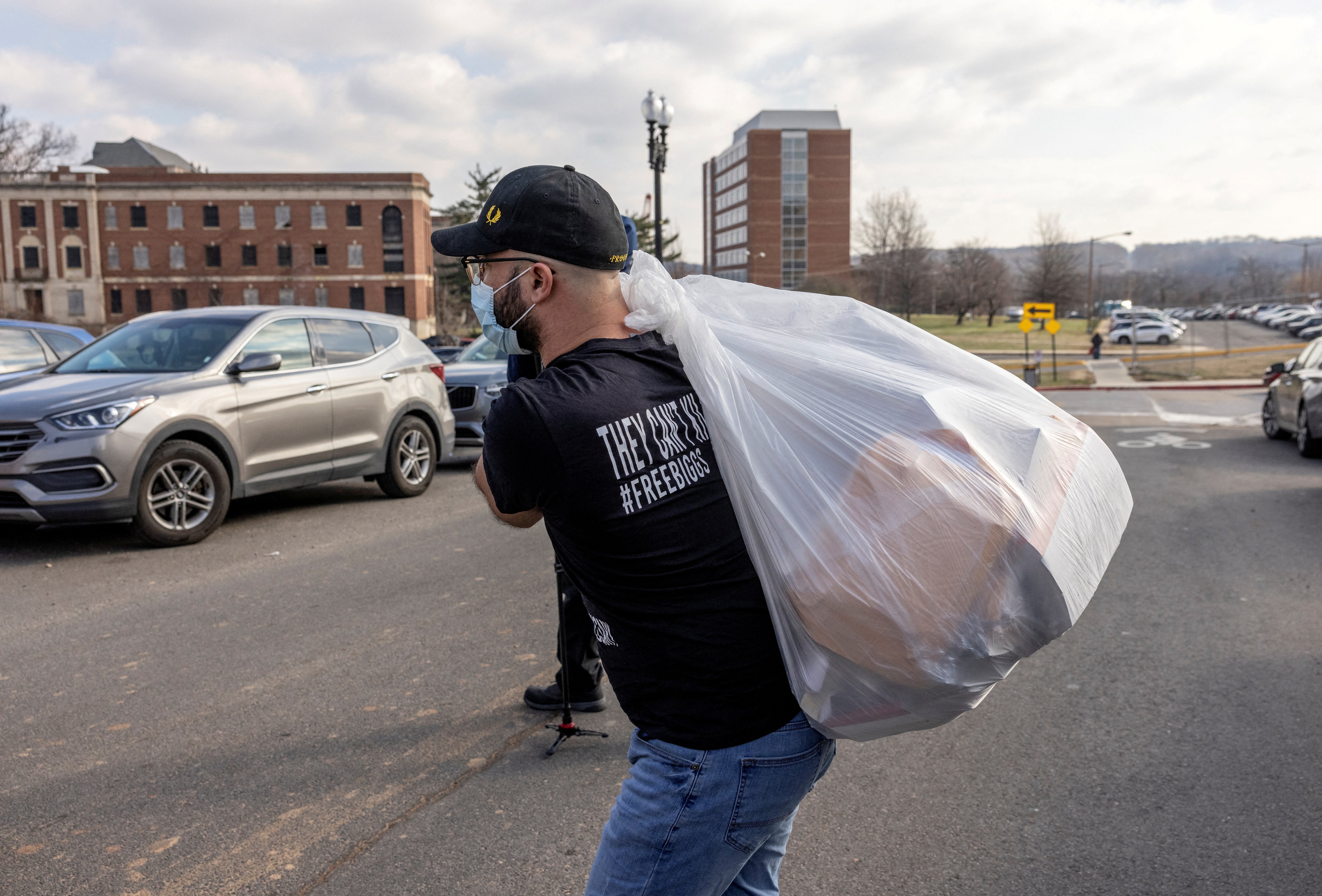 Proud Boys leader Enrique Tarrio leaves the D.C. Central Detention Facility where he had been held since September 2021, in Washington, U.S., January 14, 2022