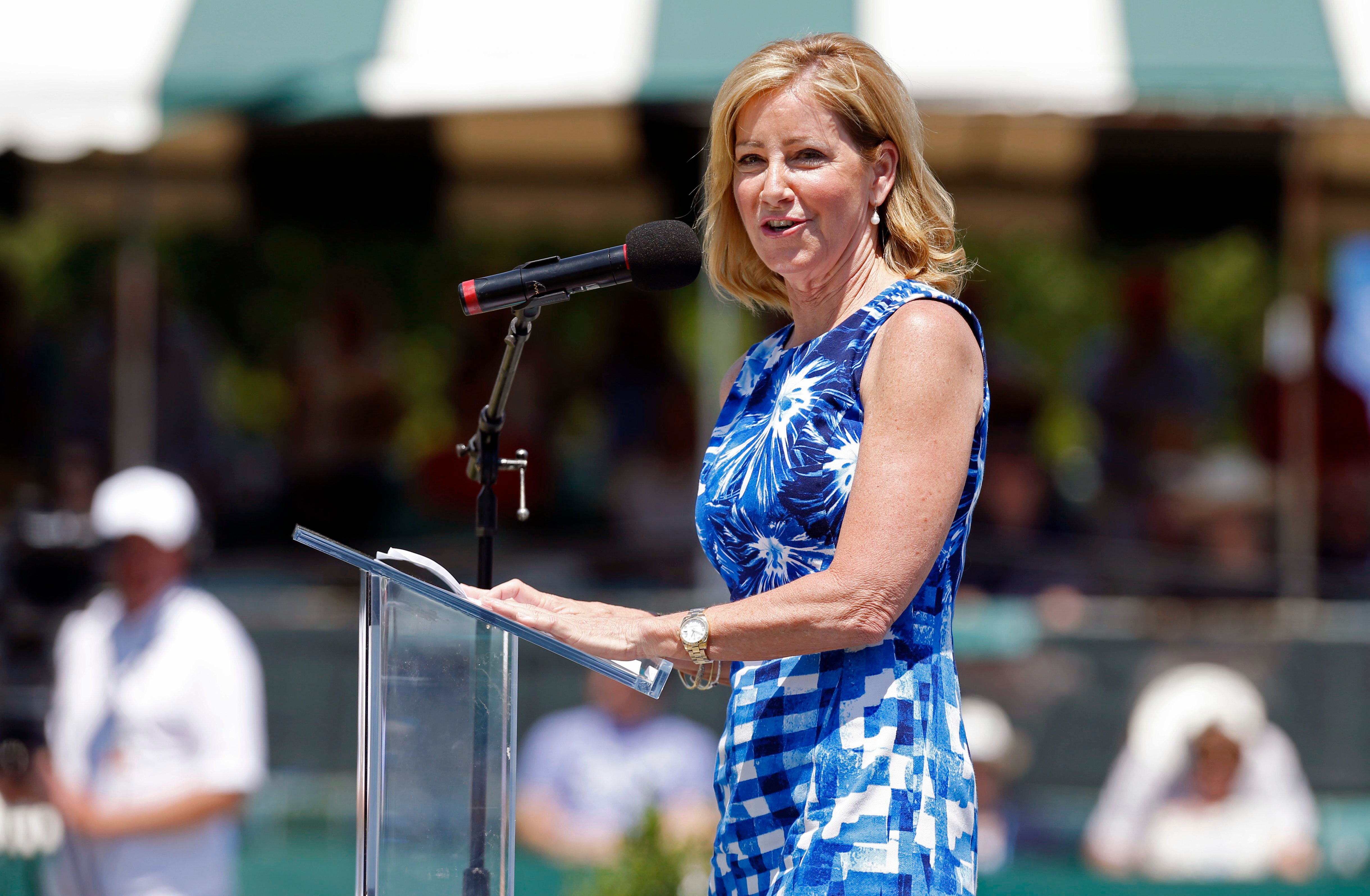 Chris Evert Cancer Tennis