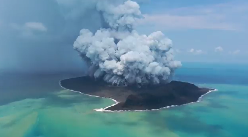 The Hunga Tonga Hunga Ha’apai erupted on Saturday