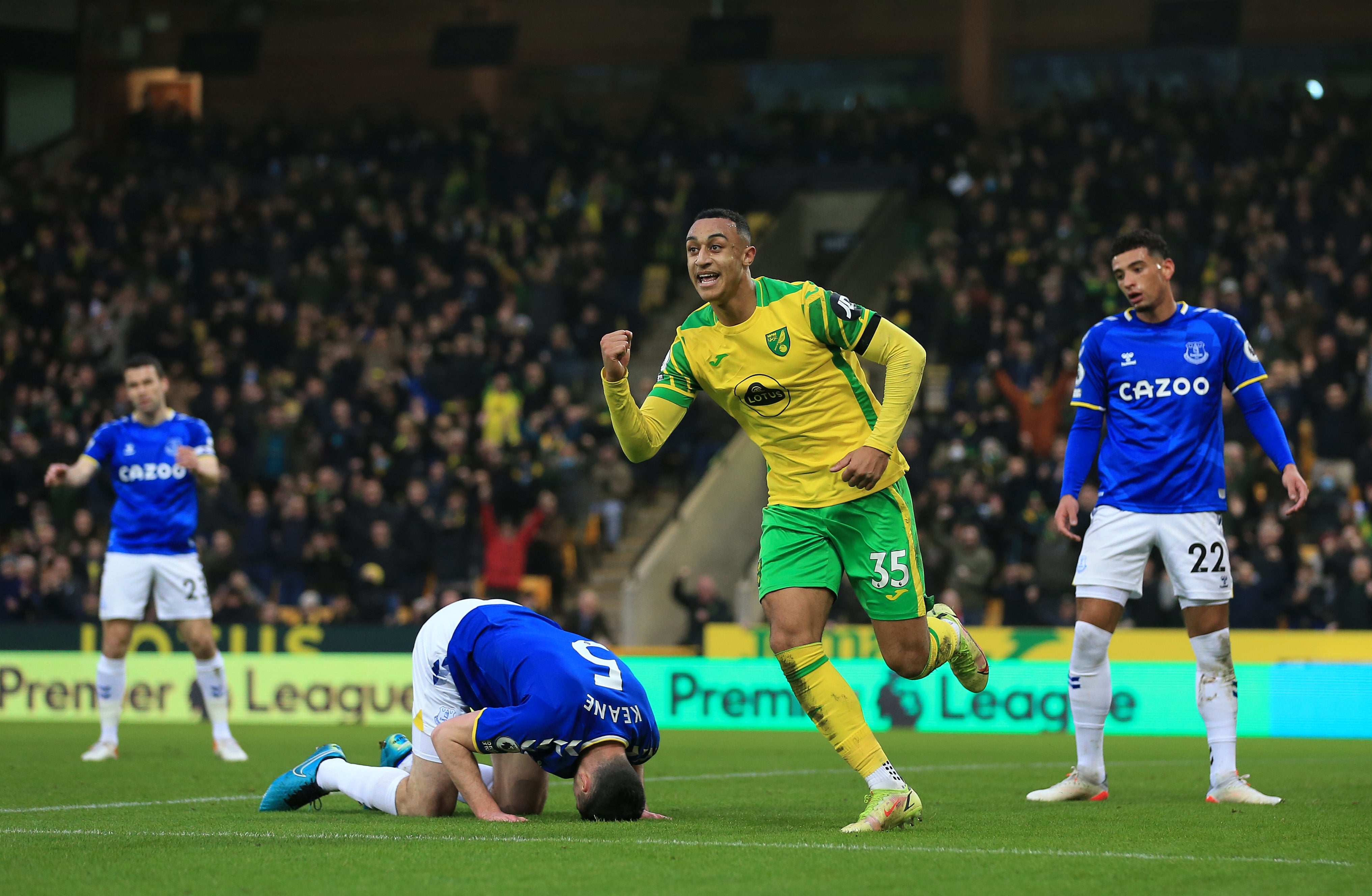 Adam Idah scores Norwich’s opening goal