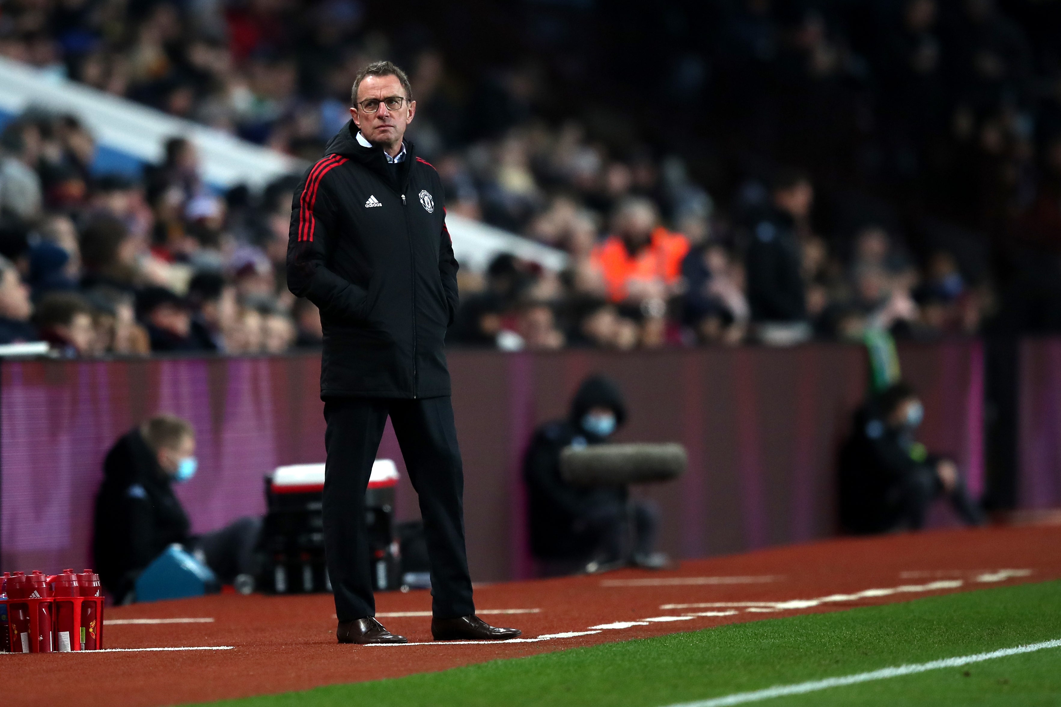 Ralf Rangnick at Villa Park