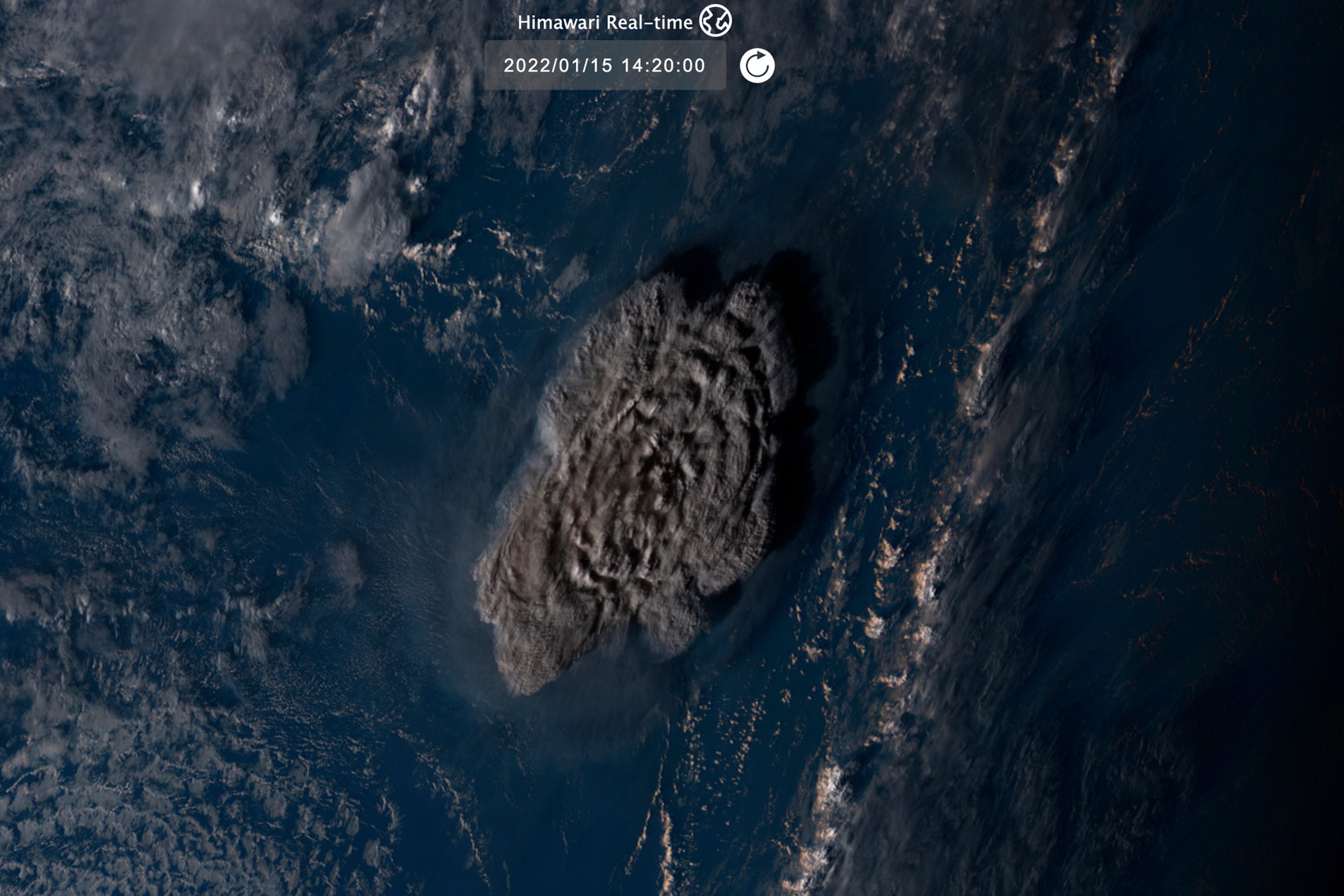 Tonga Volcano Eruption