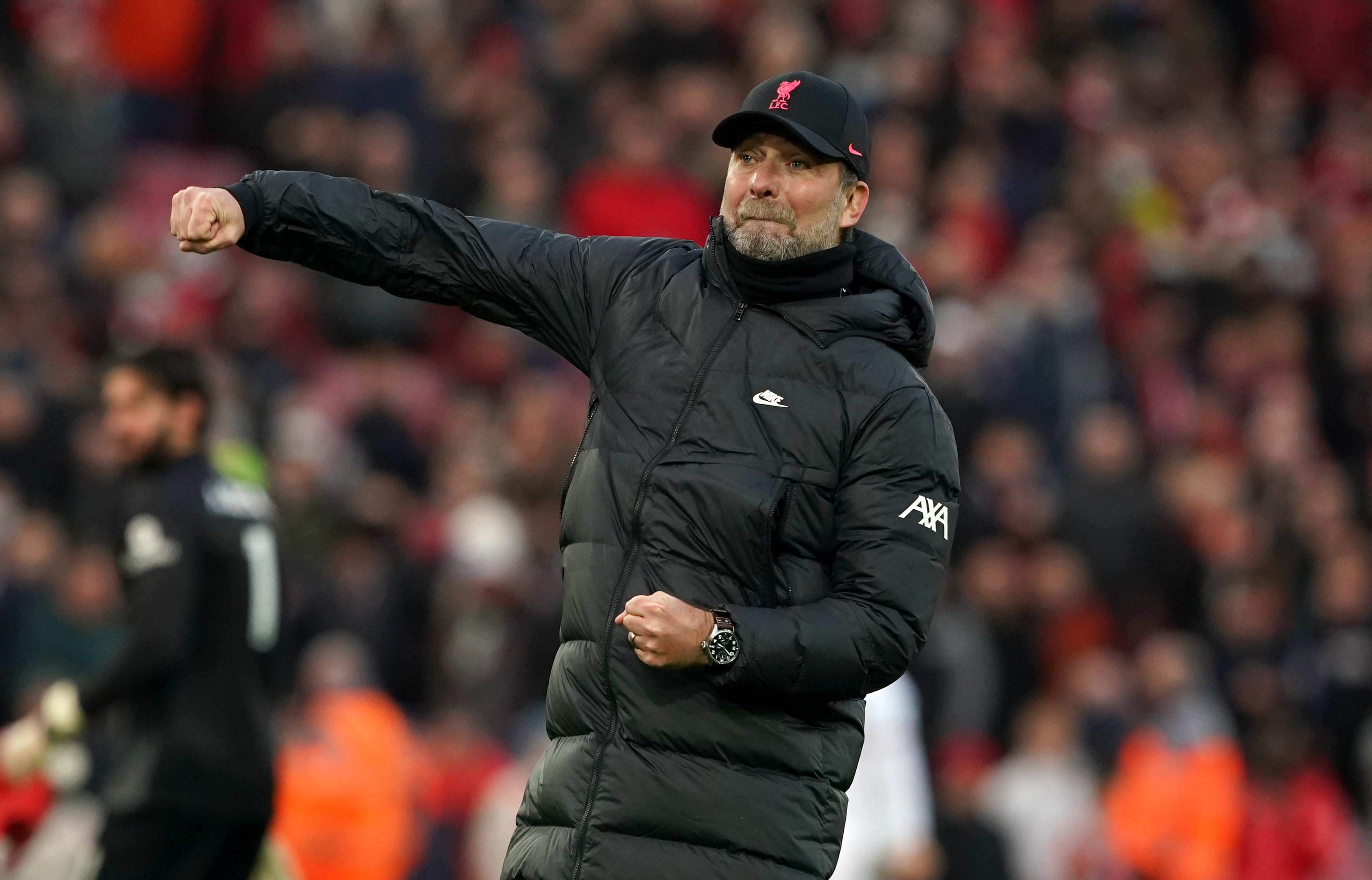 Liverpool manager Jurgen Klopp has not given up hope of catching Manchester City (Peter Byrne/PA)