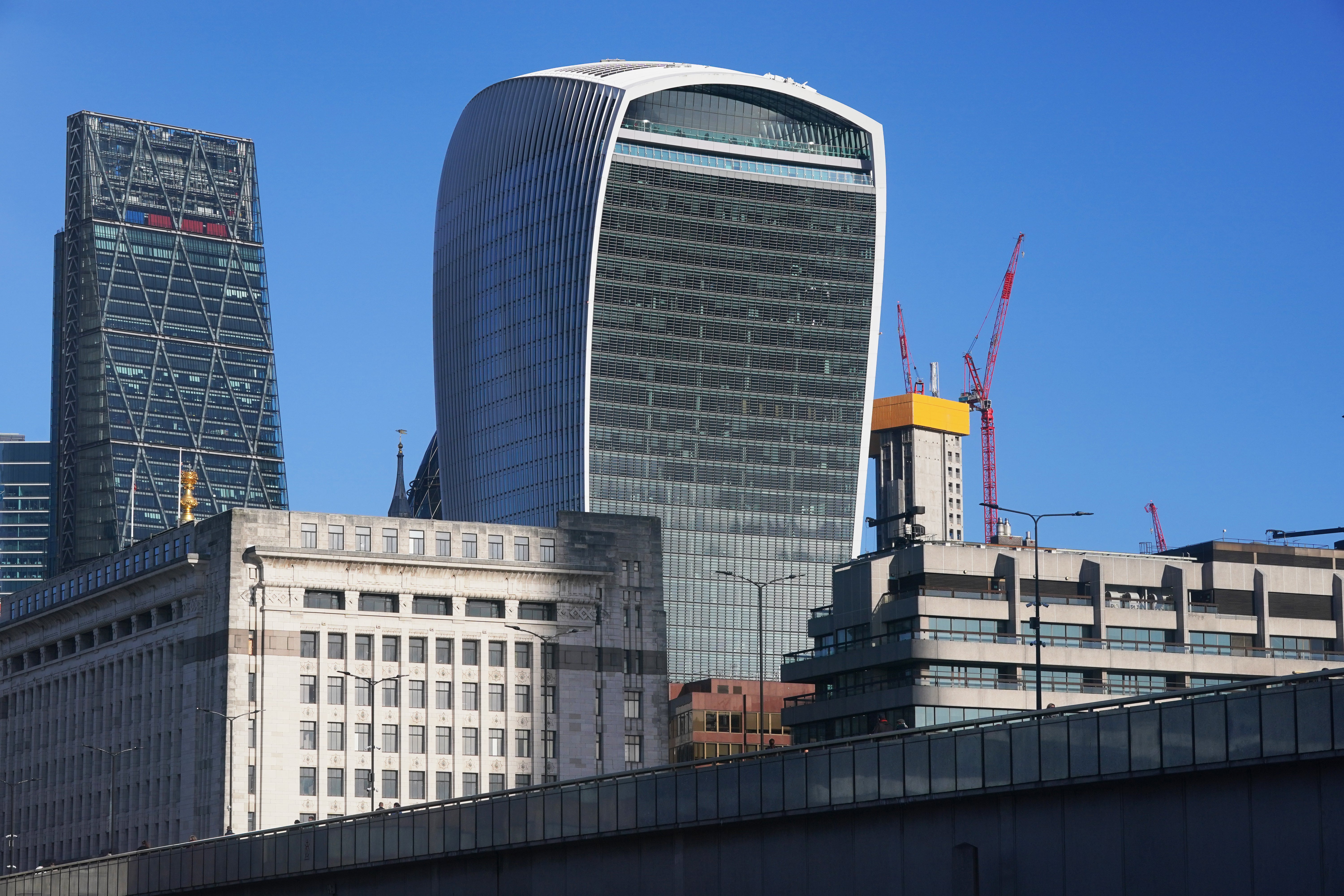 Recruitment in the City of London hit pre-pandemic levels for the first time since Covid struck (Jonathan Brady/PA)